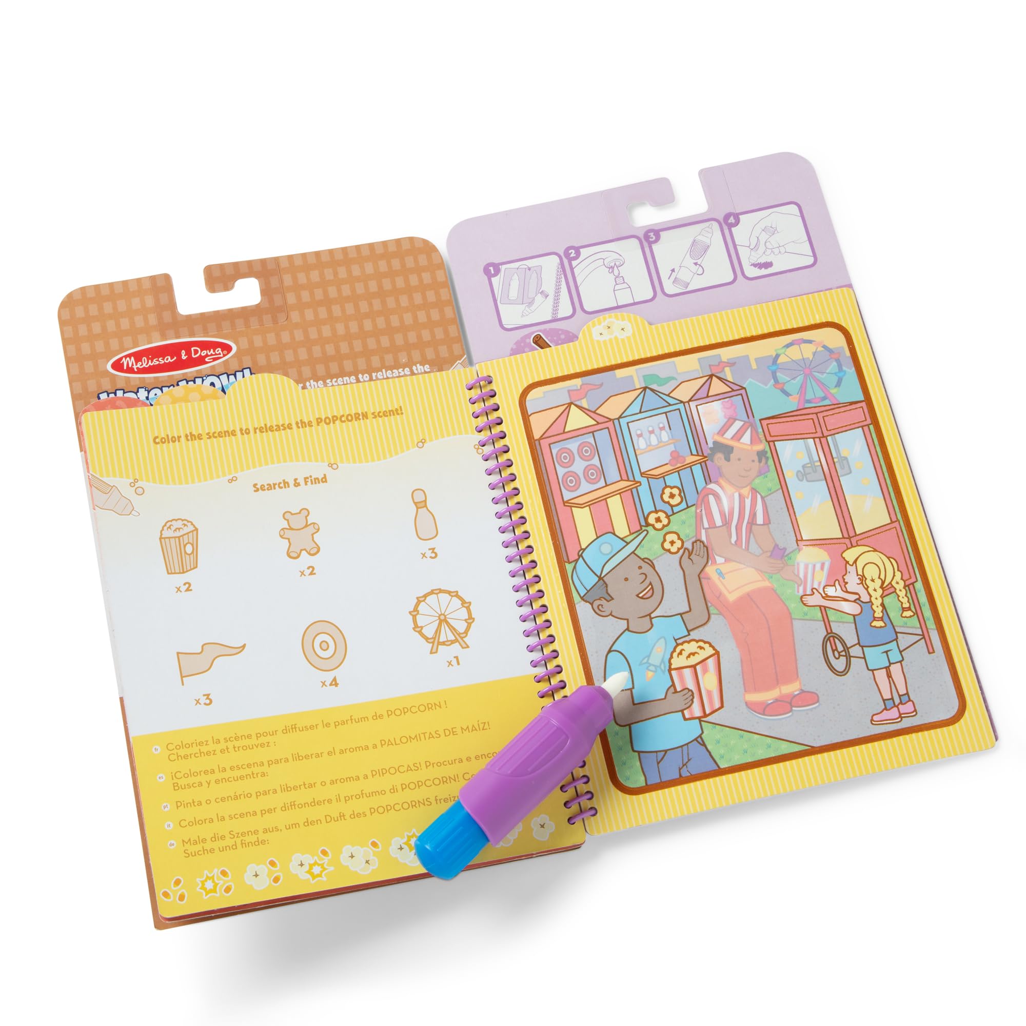 Melissa & Doug Water WOW! Treats - Mess-Free Scented Painting Activity Book for Kids Ages 3-6 4