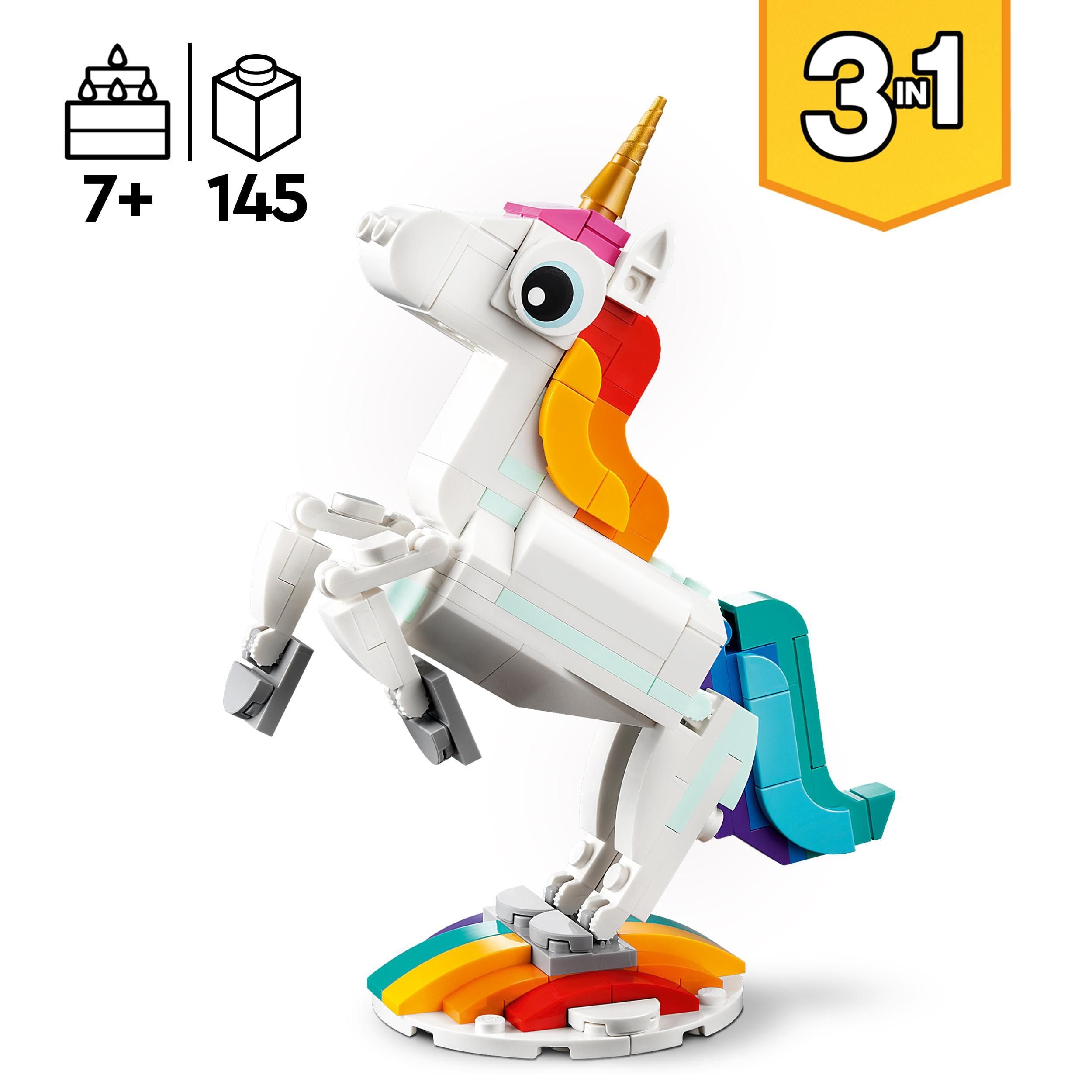 LEGO Creator 31140 Magical Unicorn 3-in-1 Figure Building Kit | Ages 7+ 2