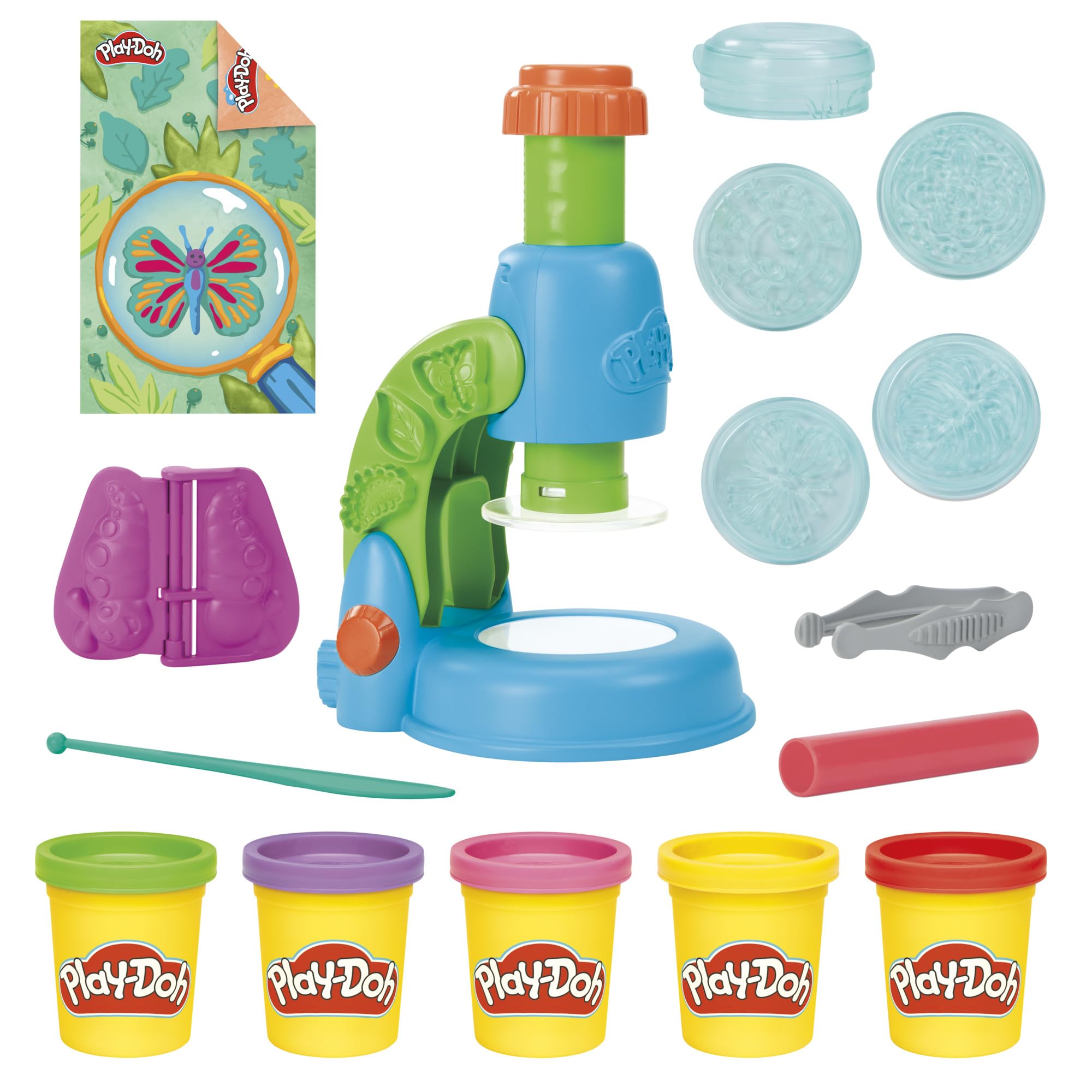 Play-Doh Light & Look Microscope Playset - Educational Science Toy for Kids 3+ 1