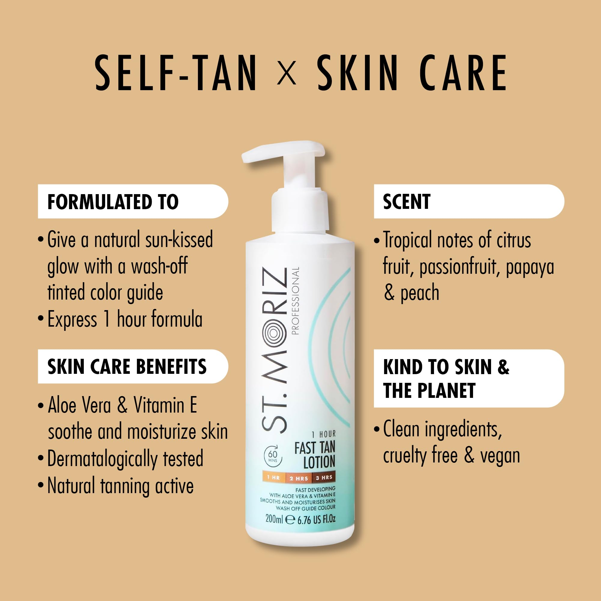 St Moriz - Professional 1 Hour Fast Tan Lotion (200ml) 2