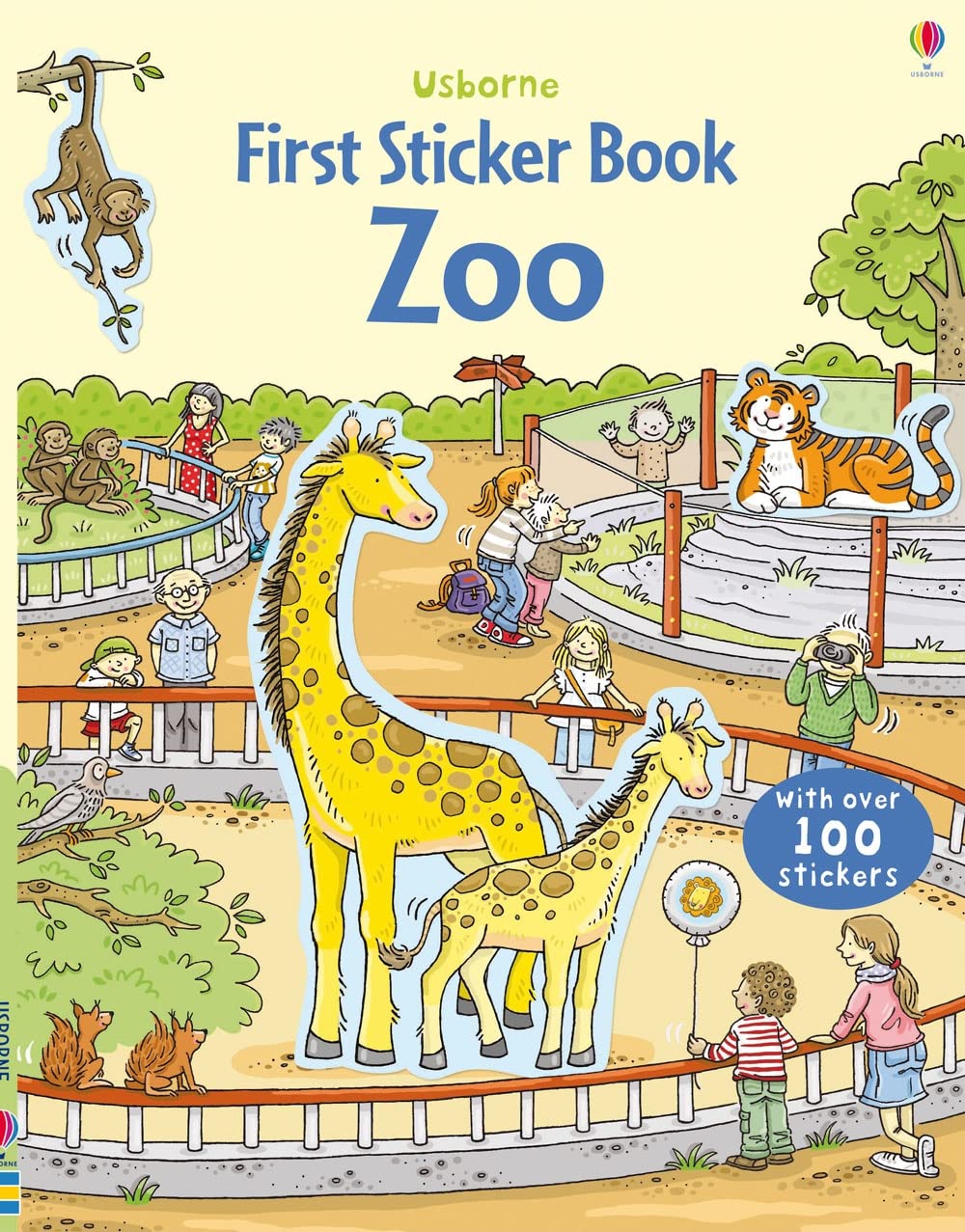 Usborne First Sticker Zoo Colouring Book | Over 100 Stickers | Paperback | Ages 2-3