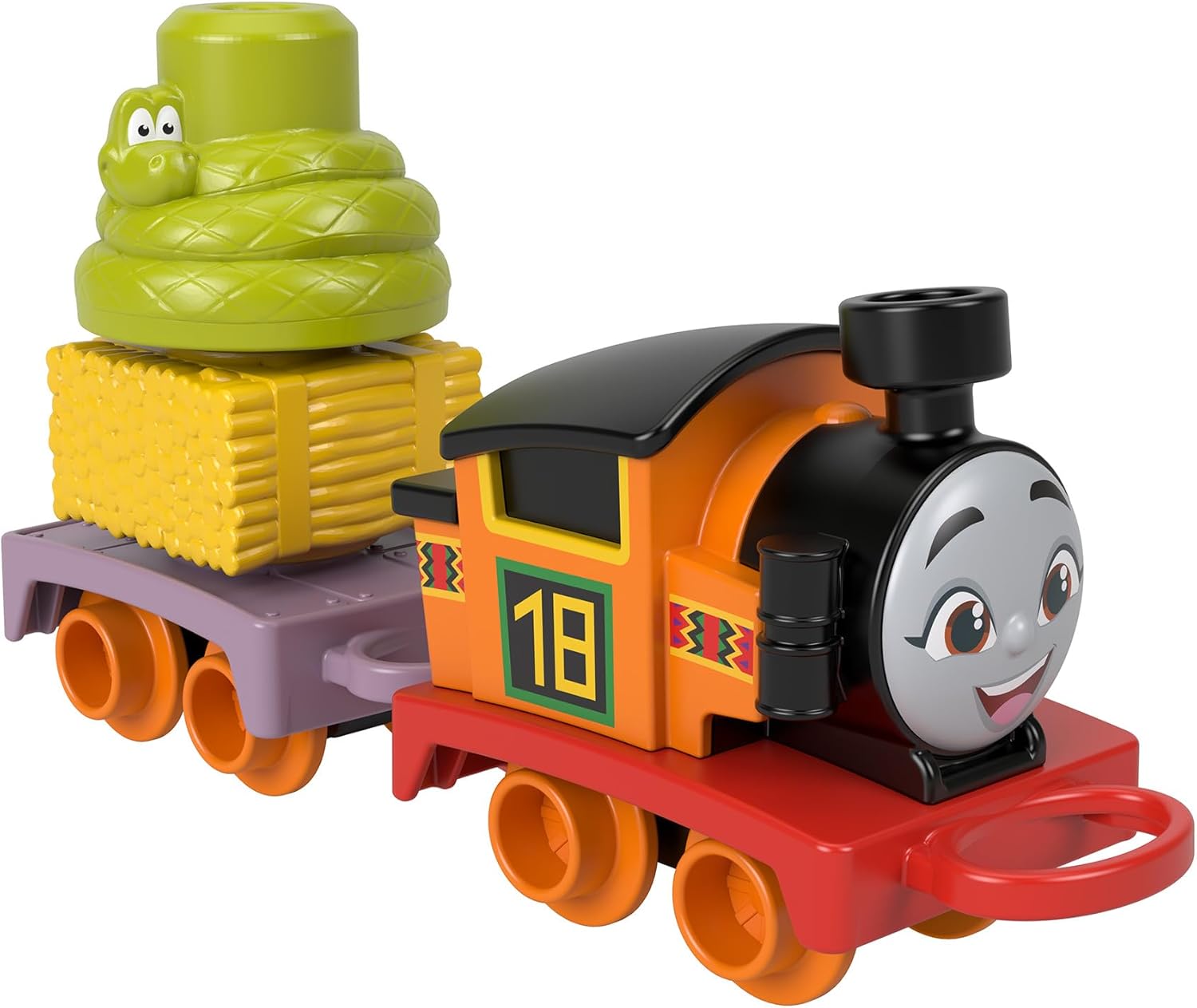 Thomas & Friends My First Nia Push-Along Train with Stacking Cargo - Toddler Toy for 18 Months+