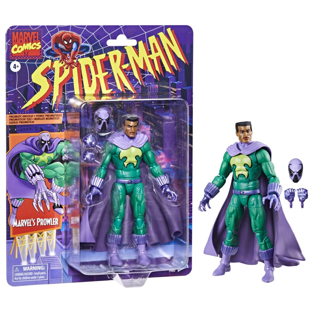 SPIDER-MAN Marvel Legends Prowler Action Figure - 15 cm/6 inch Scale | Animated Series Inspired