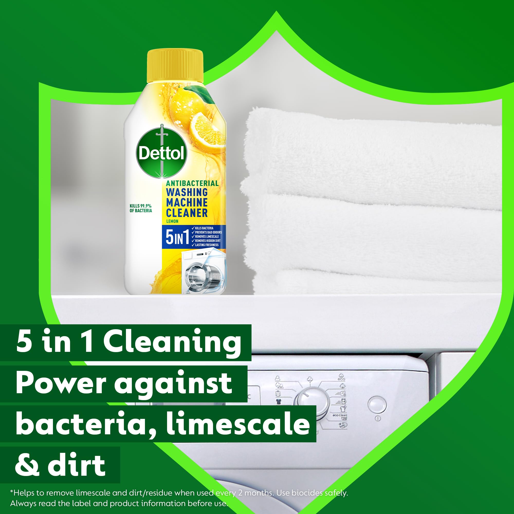 Dettol - Lemon Breeze Antibacterial Washing Machine Cleaner (250ml) 7