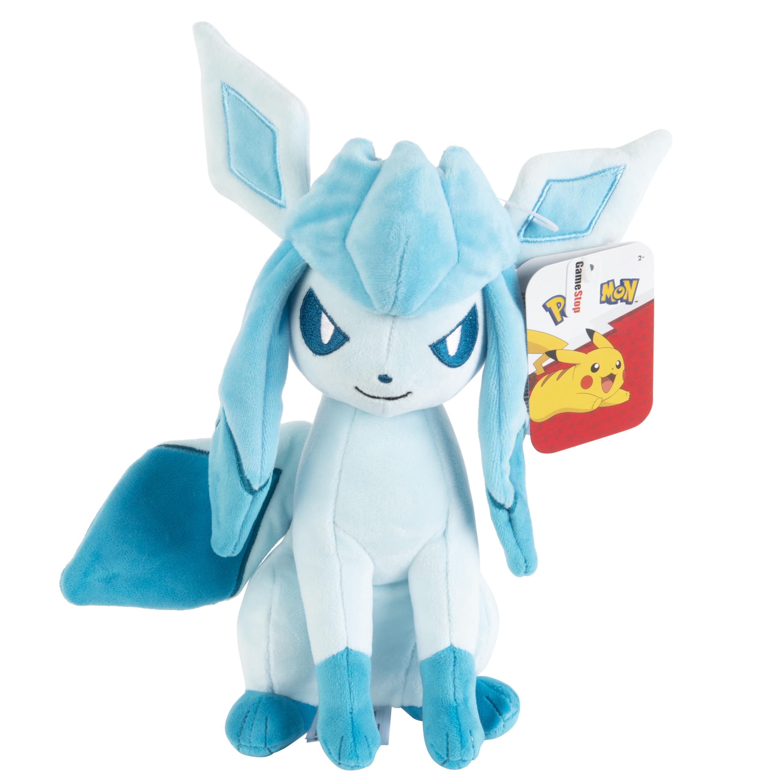 Jazwares Pokémon Glaceon Soft Doll - 8-Inch | Ages 2+ | Polyester 4