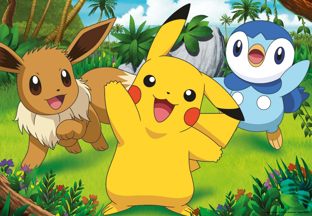 Ravensburger Pokemon Jigsaw Puzzles - 2x 24 Pieces for Kids Age 3+ | FSC Certified Cardboard
