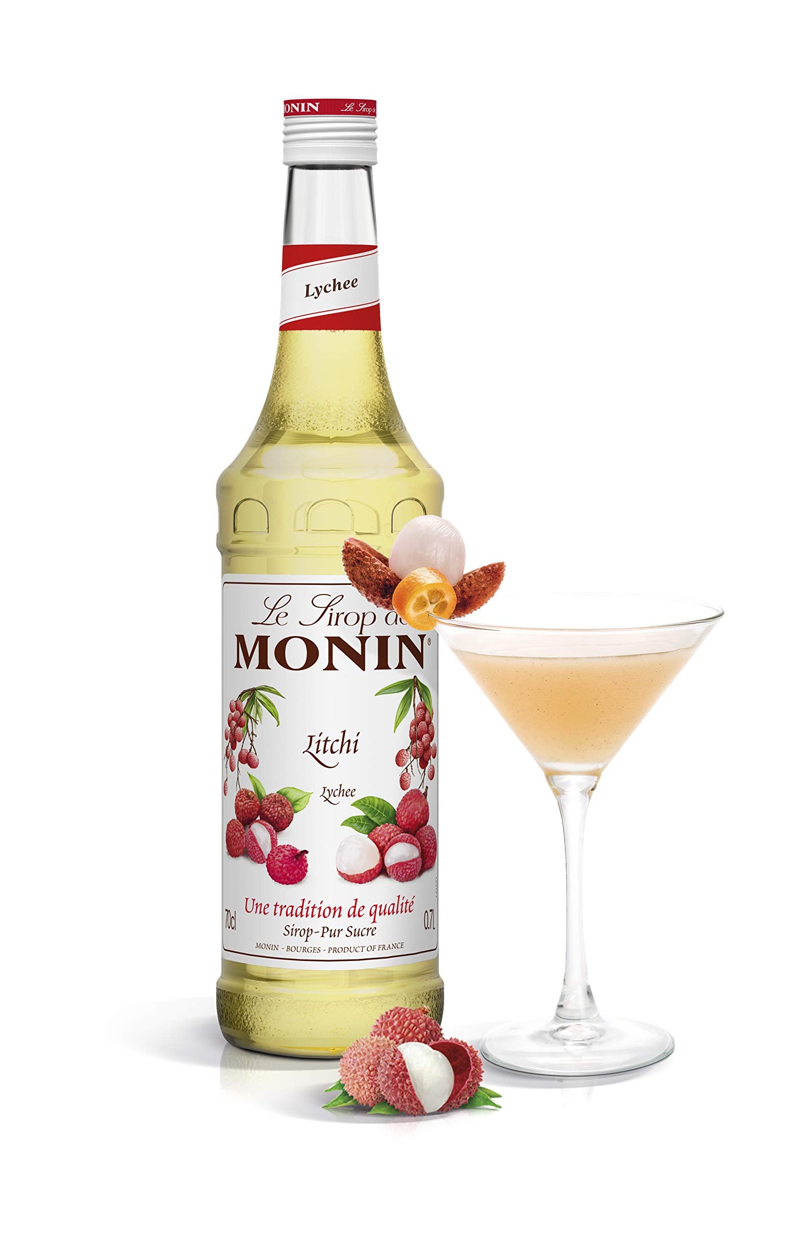Monin Premium Lychee Syrup - 700ml | Vegan & Allergen-Free | Natural Flavours 2