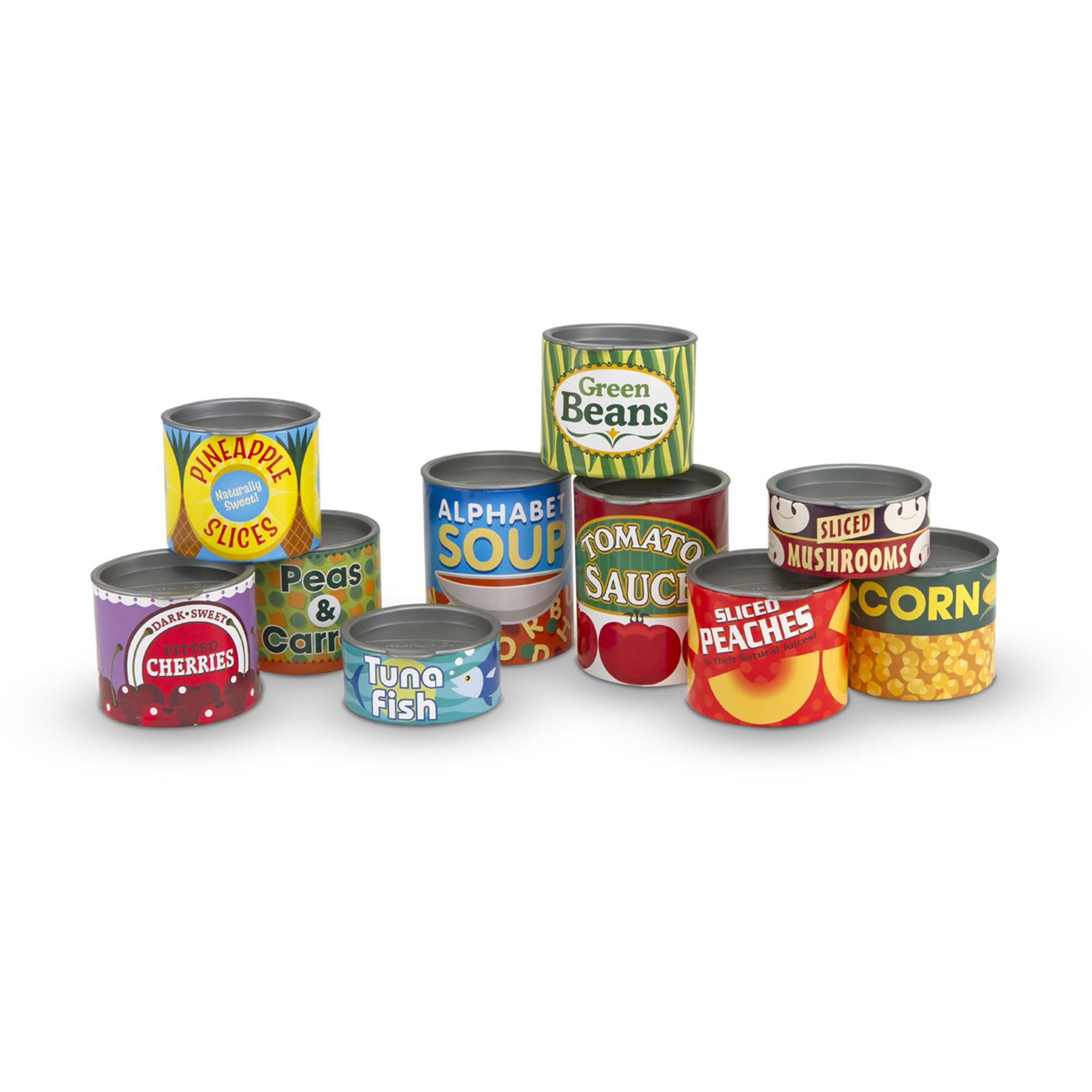 Melissa & Doug Let's Play House Grocery Cans - Pretend Play Food Set | Ages 3+ 1