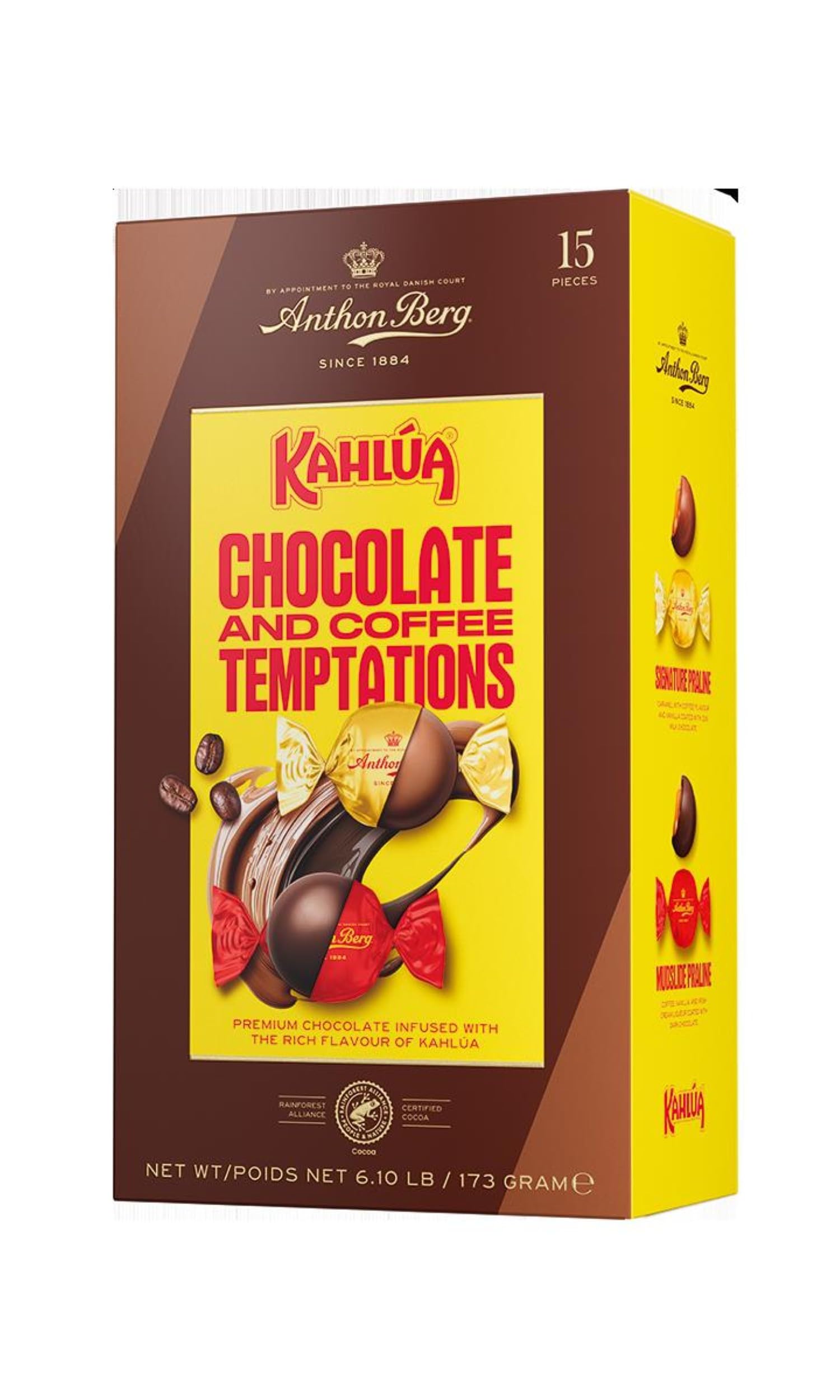Anthon Berg Kahlua Gift Box - 15 Chocolate & Coffee Liqueur Infused Pralines 7