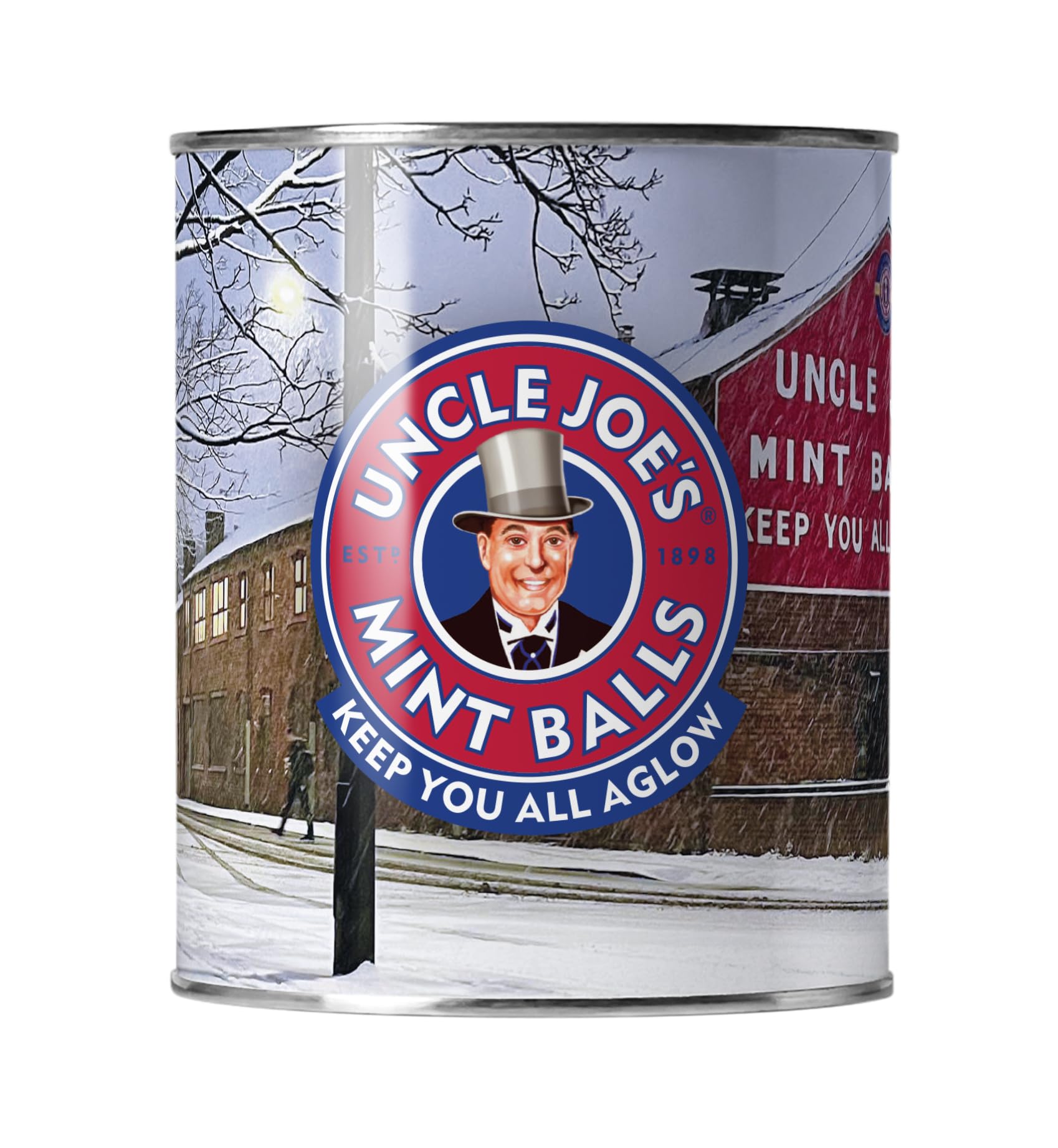 UNCLE JOE'S MINT BALLS Mint Balls - Natural Ingredients | Vegan | Christmas Gift Tin 120g 1