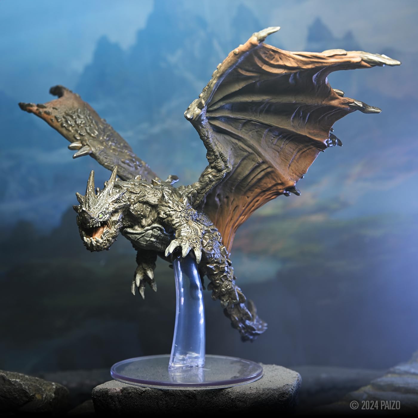 WizKids Pathfinder Battles Adult Adamantine Dragon Miniature | Pre-Painted Plastic | 75mm Base 5
