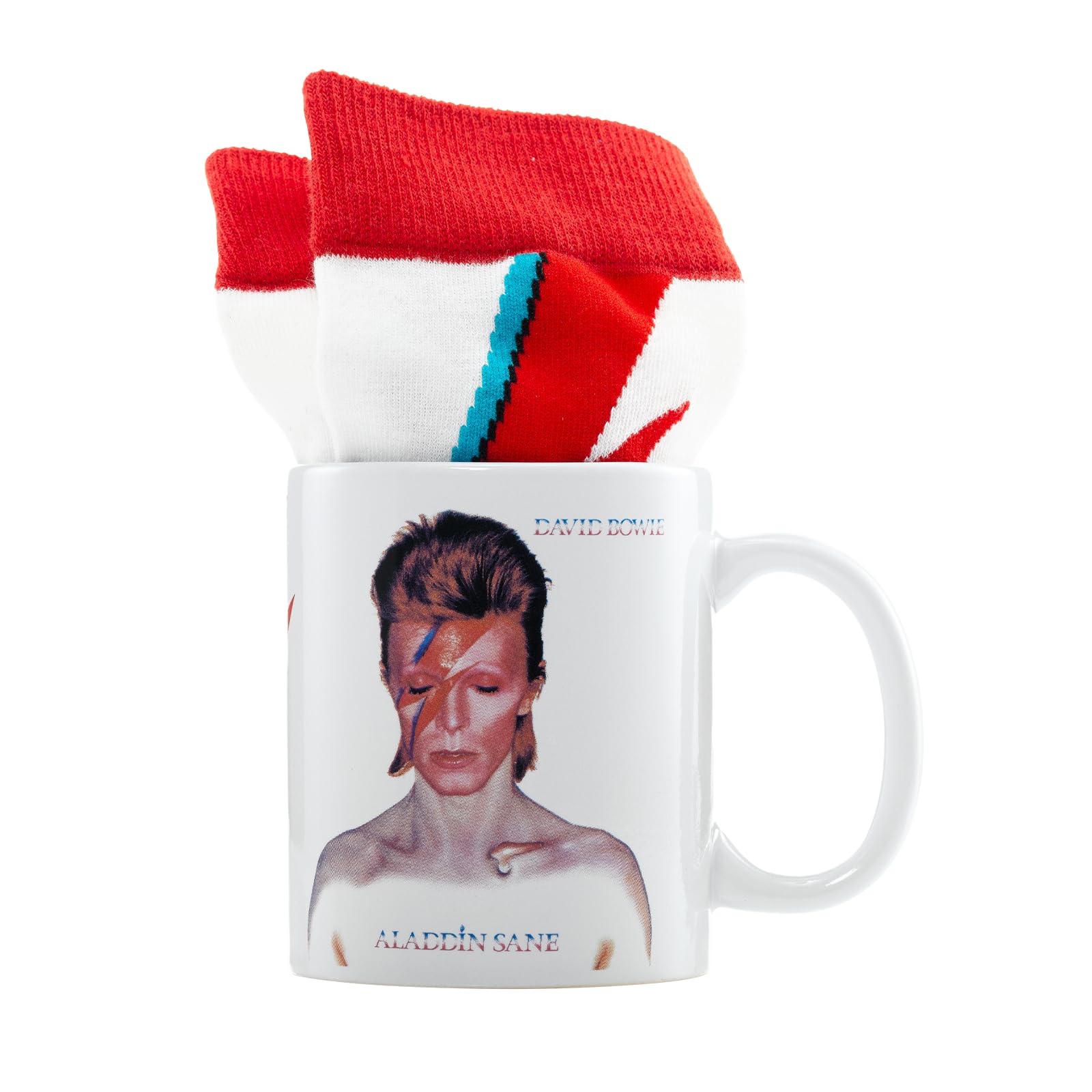 Pyramid International David Bowie Mug and Socks Set - Ceramic, Blue, 2 Items 3