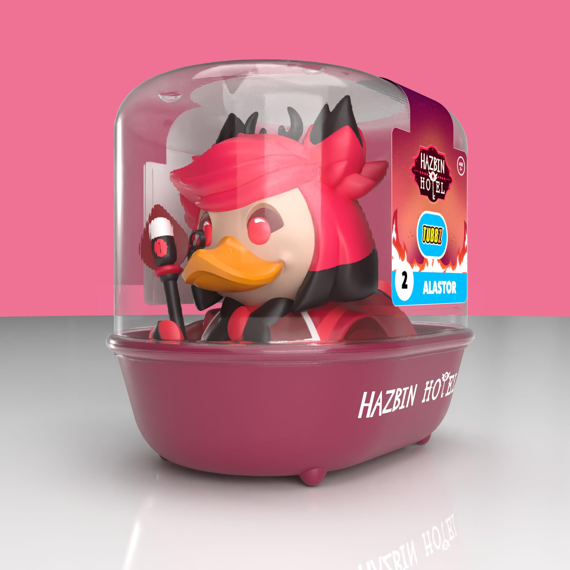 TUBBZ First Edition: Hazbin Hotel - Alastor Cosplaying Rubber Duck Vinyl Figure 8
