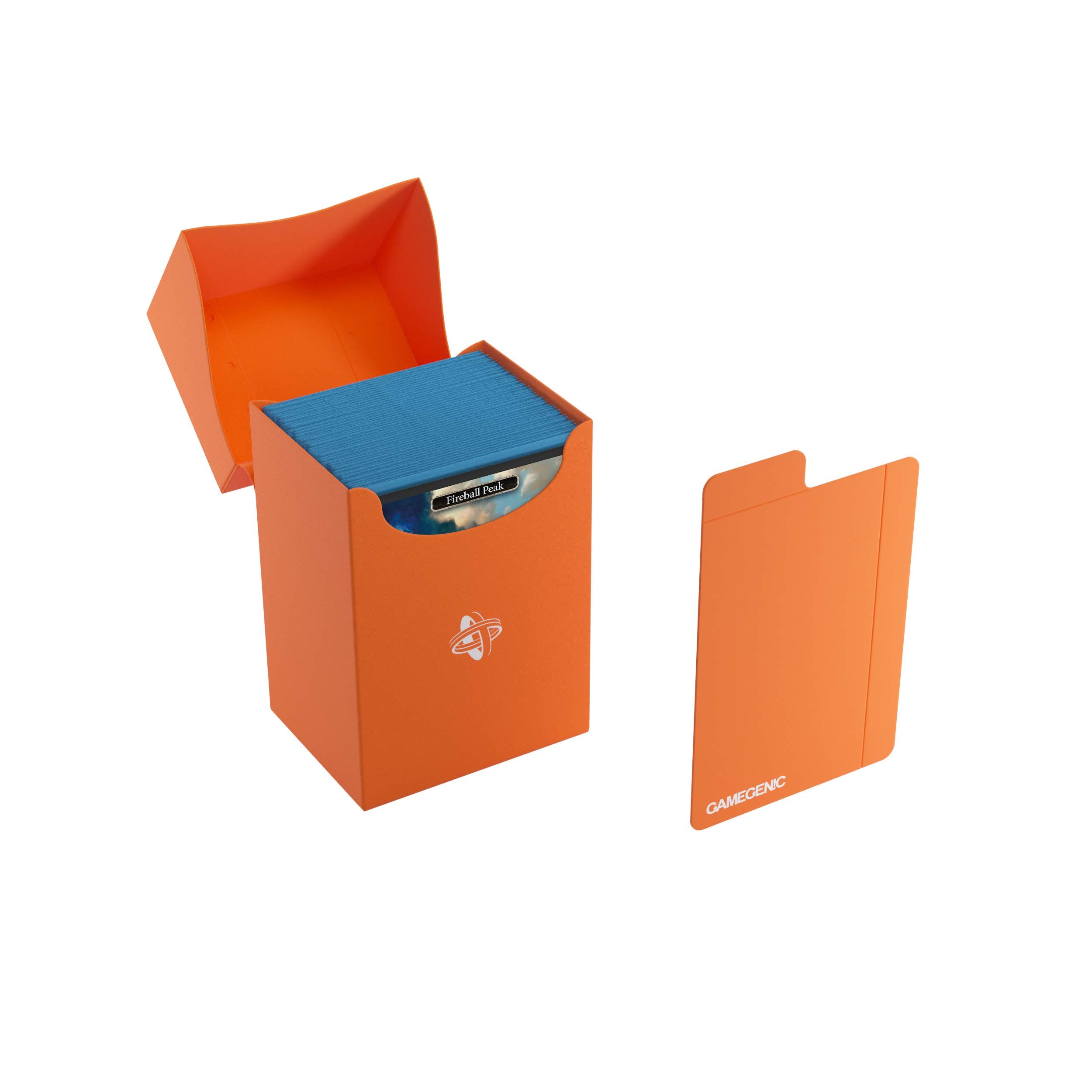 Gamegenic 80-Karten-Deckhalter – Orangefarbene TCG-Aufbewahrung für Magic, Pokémon, Yu-Gi-Oh! 6