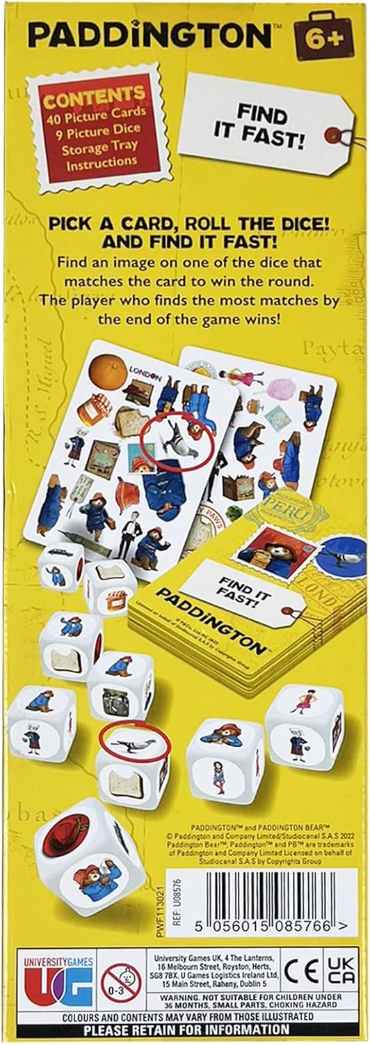 University Games Paddington Find It Fast Board Game 3