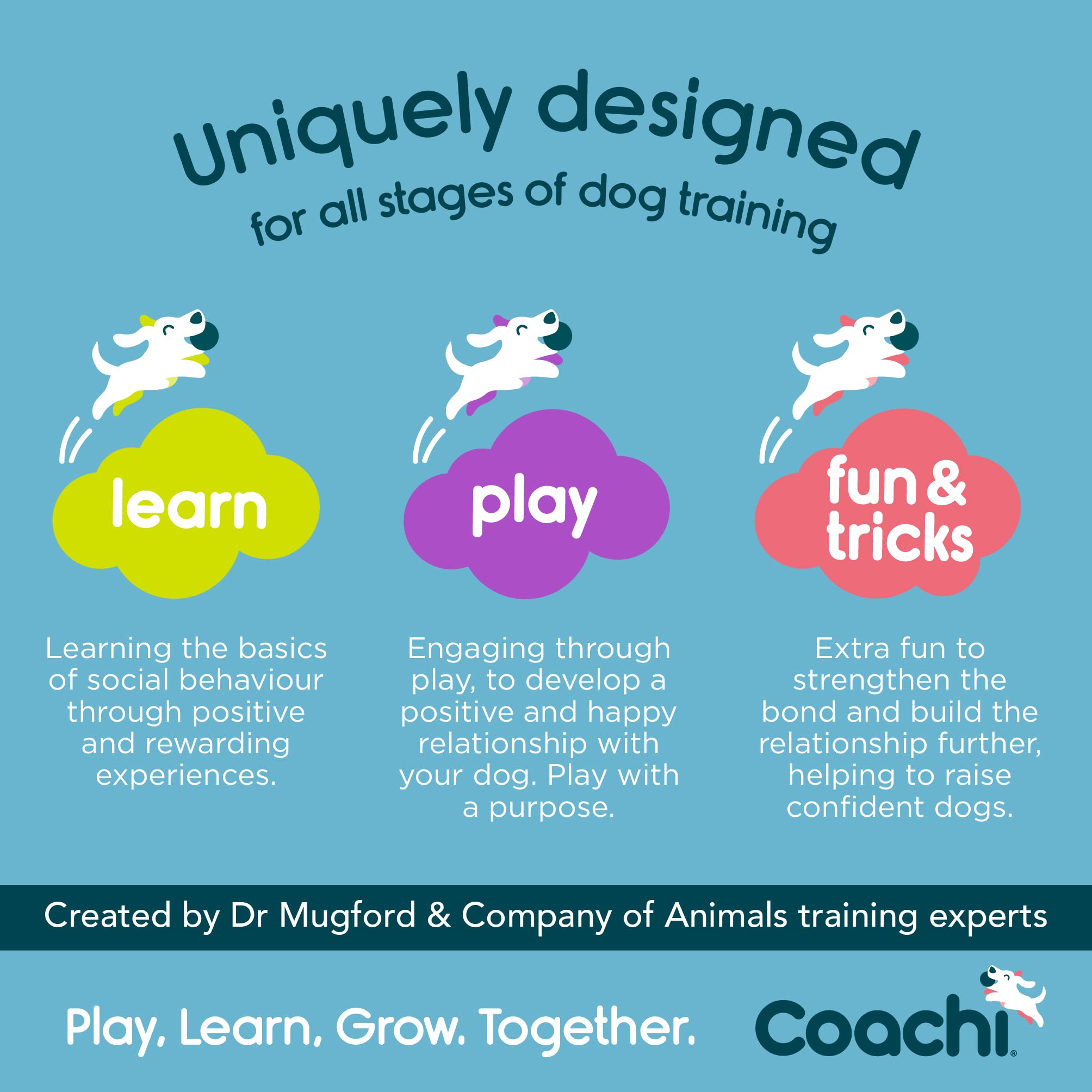 Coachi Multi-Clicker Dog Training Aid - 3 Volume Settings | Adjustable Wrist Strap | Navy/Coral 5