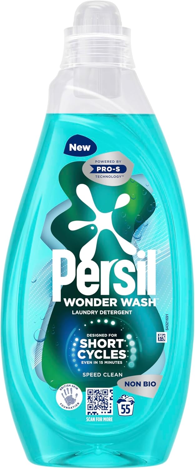 Persil Wonder Wash Speed Clean Non Bio Liquid Detergent (1.485 L) 1