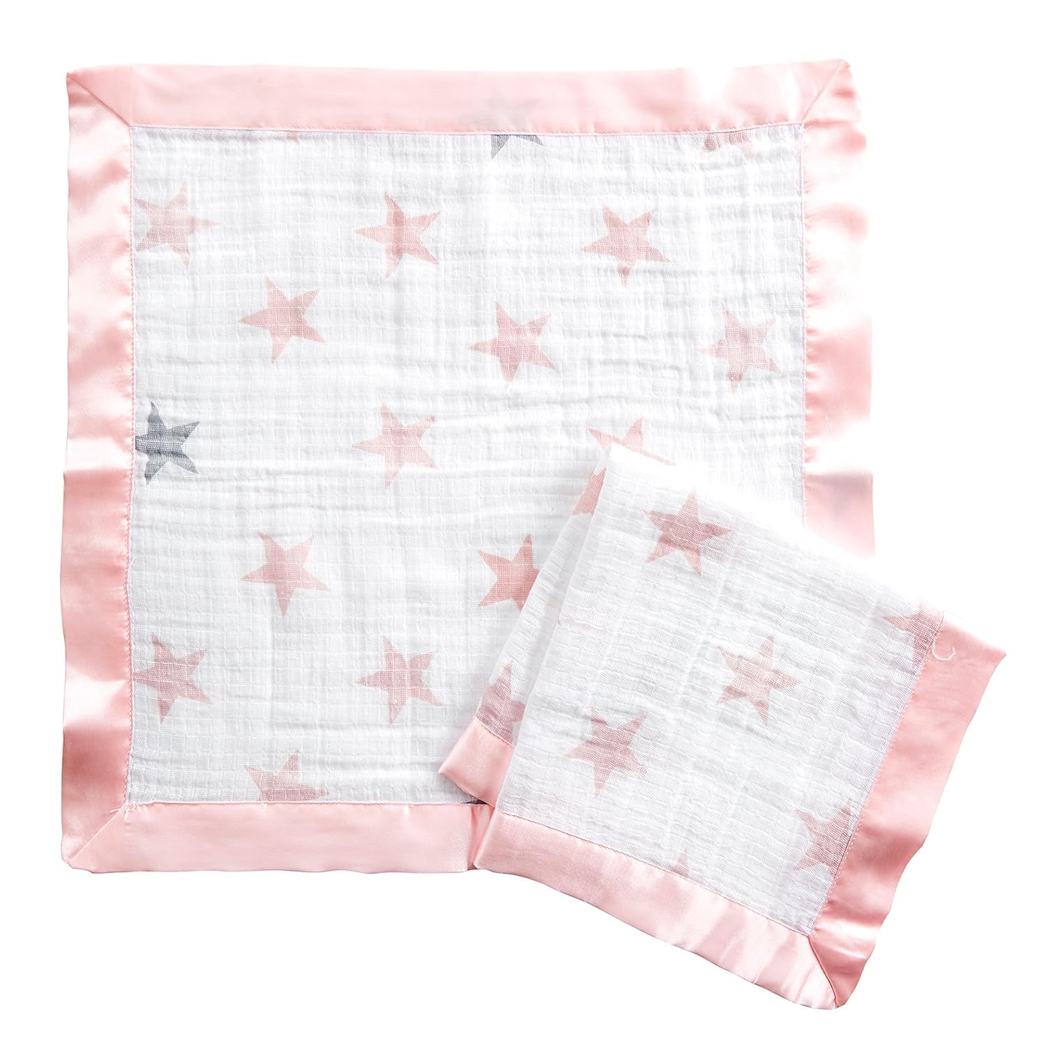 aden + anais essentials Issie Security Blanket - 2 Pack 100% Cotton Muslin | 40.5cm x 40.5cm | Doll Pattern