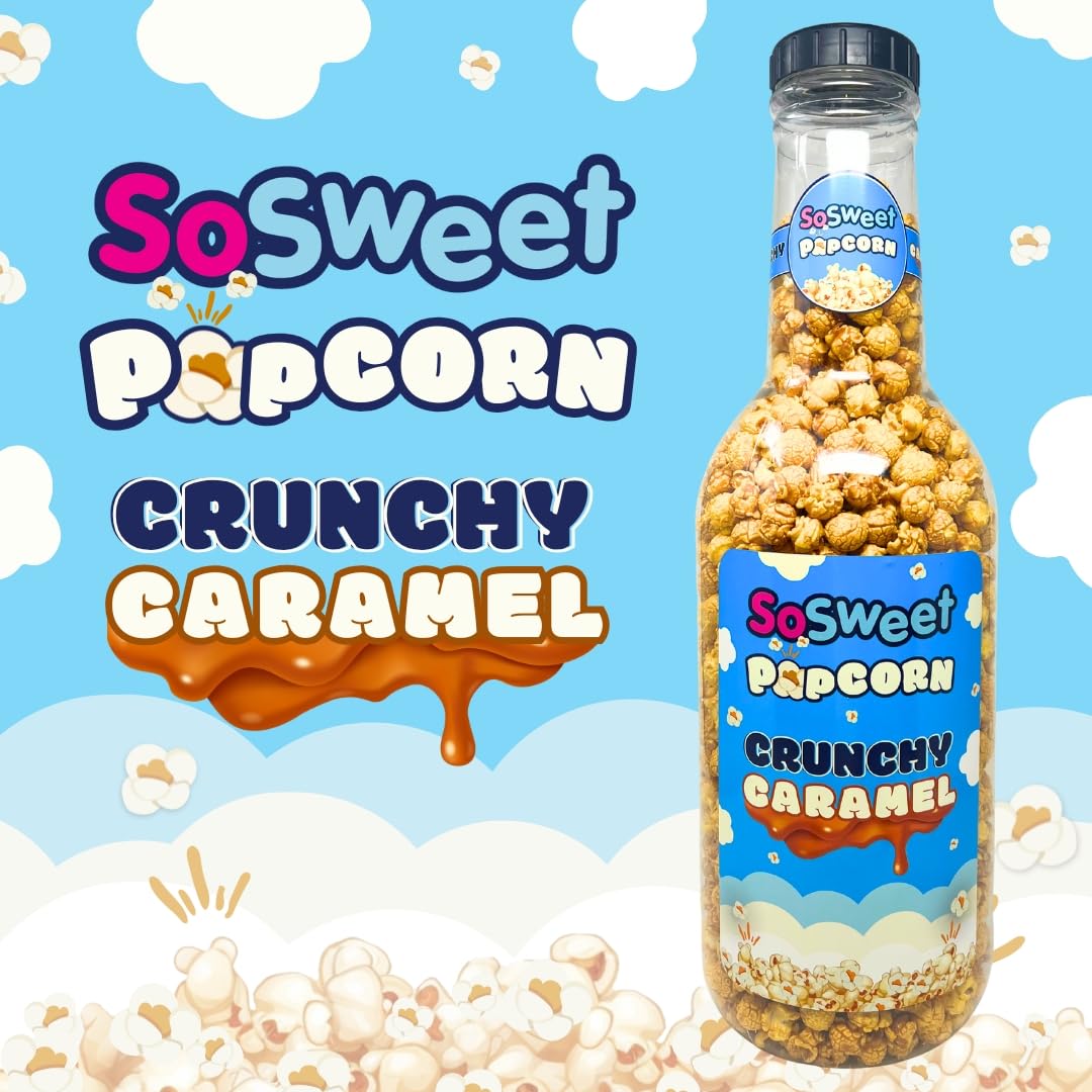 SoSweet Crunchy Caramel Popcorn - Large 890g Reusable Money Box Jar | Gluten Free 5