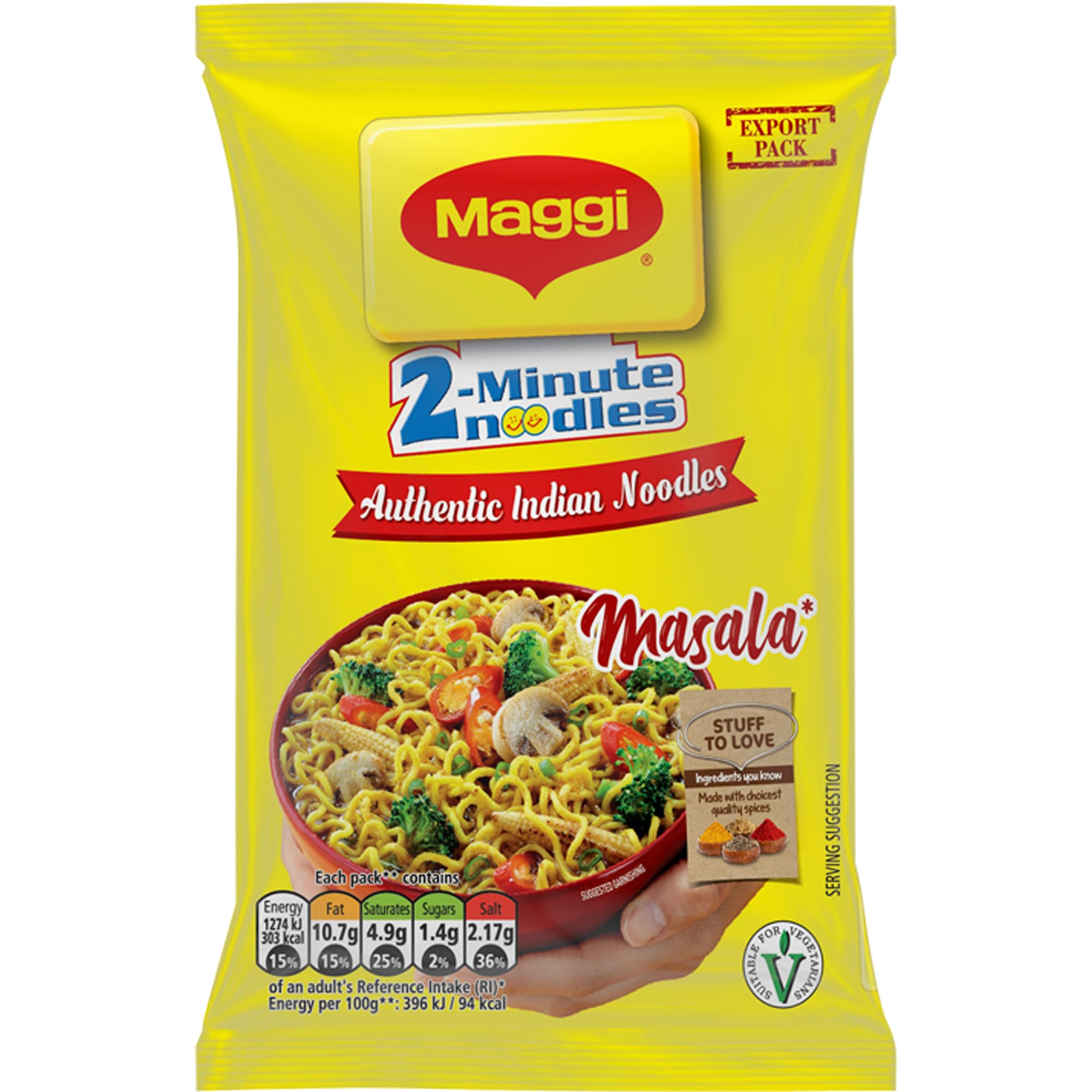 MAGGI 2 Minute Authentic Indian Masala Spicy Instant Noodles 70g