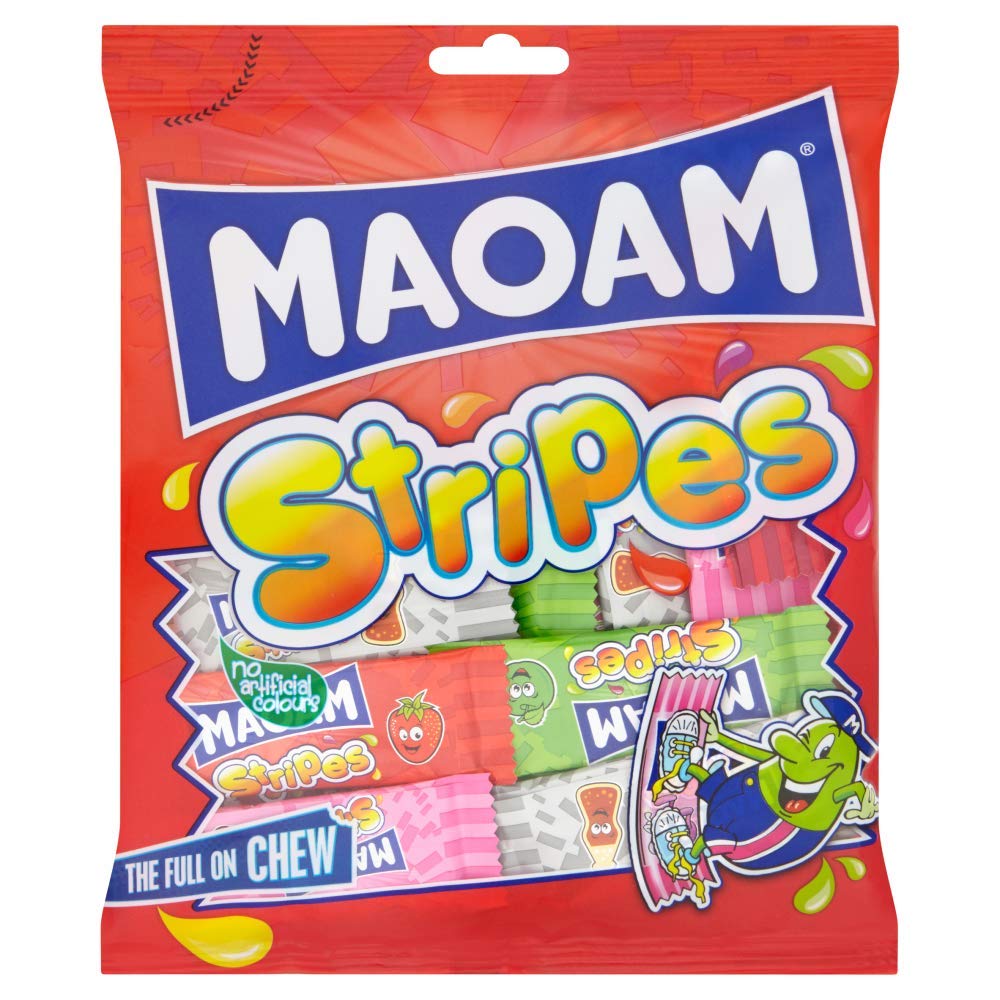 Maoam Stripes Fruit Chewy Sweets - 140g Pack