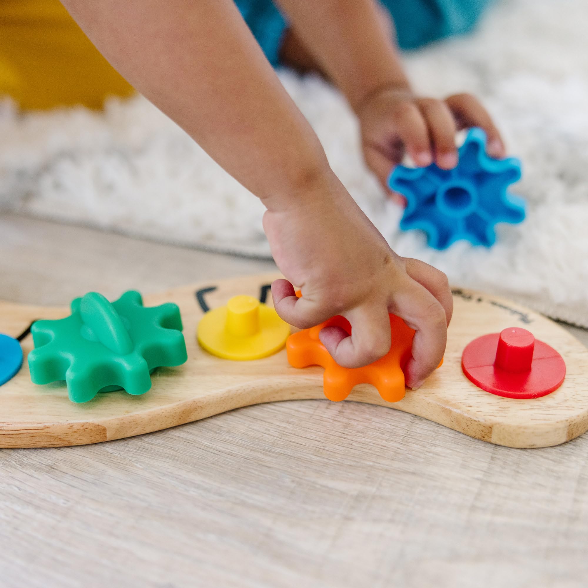 Melissa & Doug Caterpillar Gear Toy - Educational Wooden Puzzle for Toddlers 18M+ 12