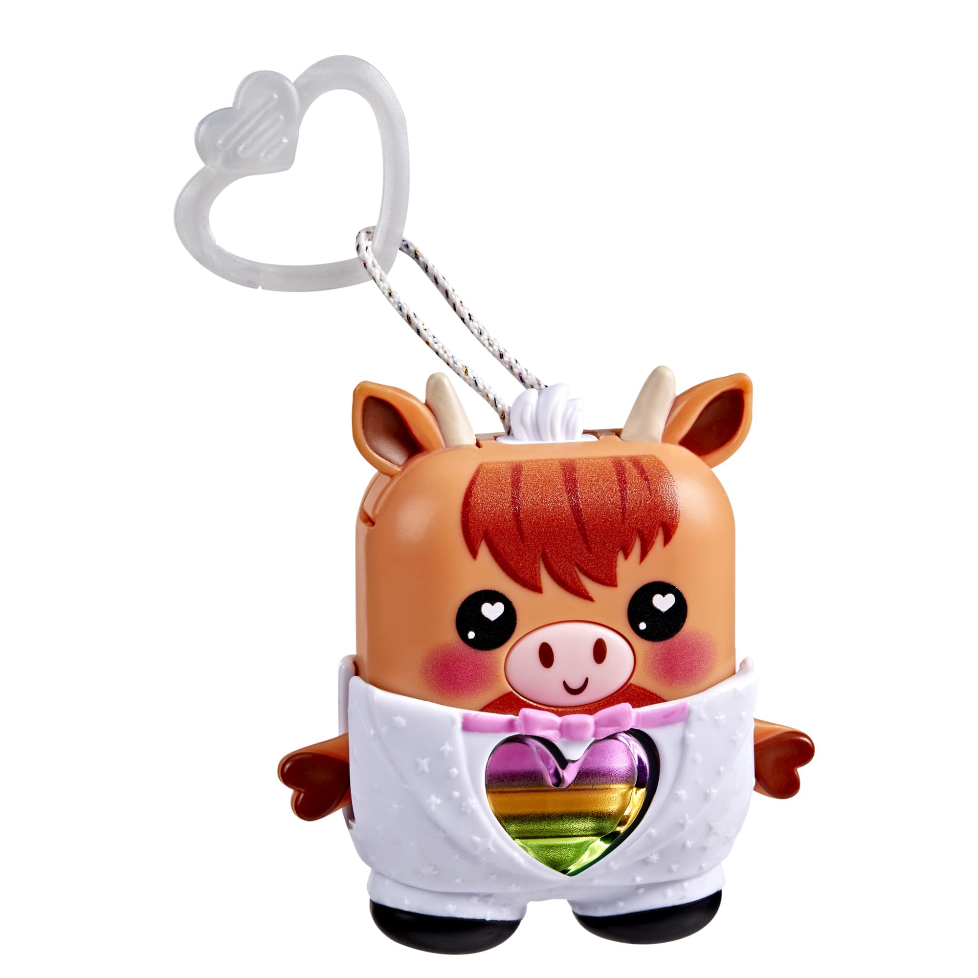 Hasbro Nano-Mals Cowbert the Highland Cow - Electronic Fidget Pet with Light-Up Heart, 70+ Reactions & Silent Mode 4