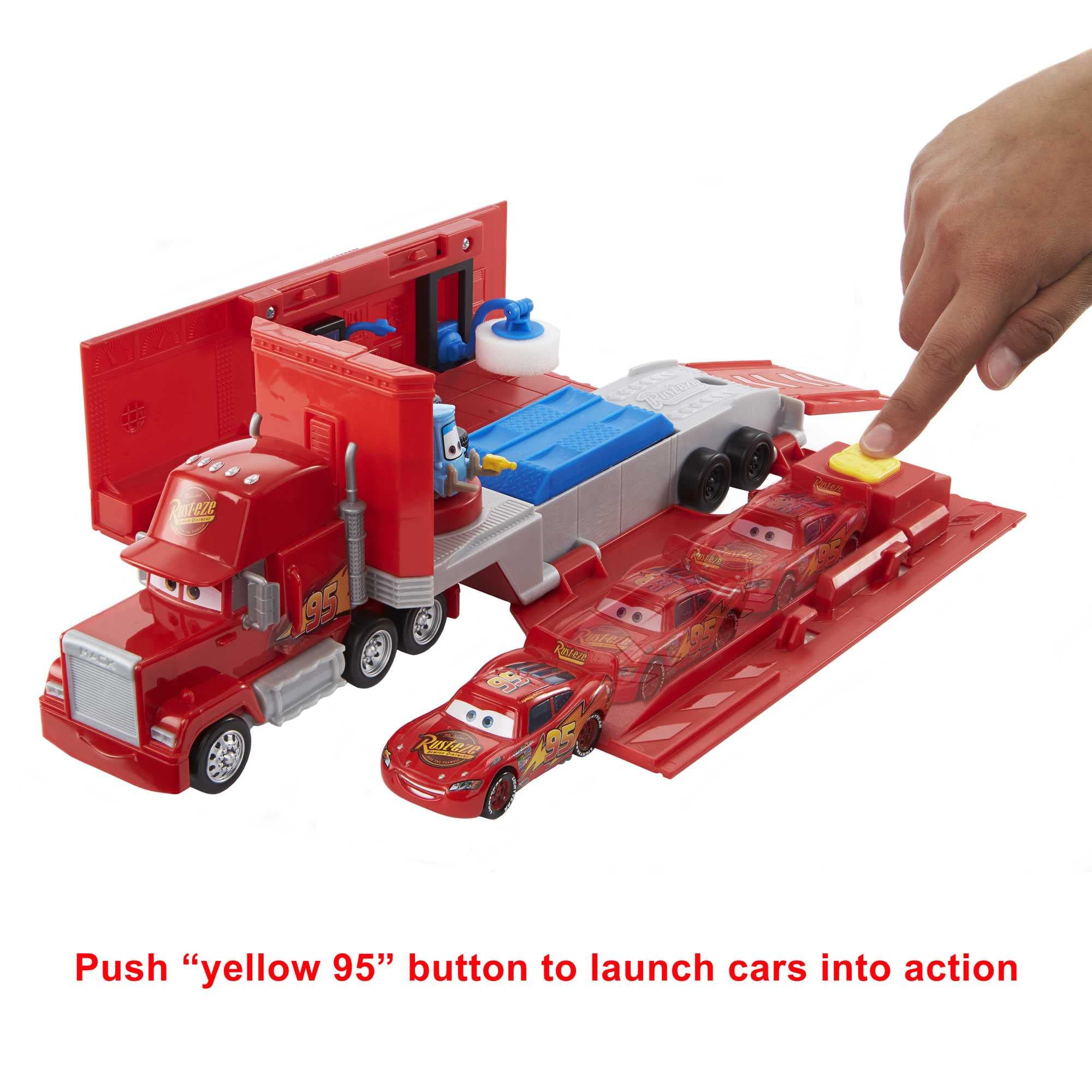 Disney and Pixar Cars Transforming Mack Playset - 2-in-1 Toy Truck & Tune-Up Station for Kids 3+ 2
