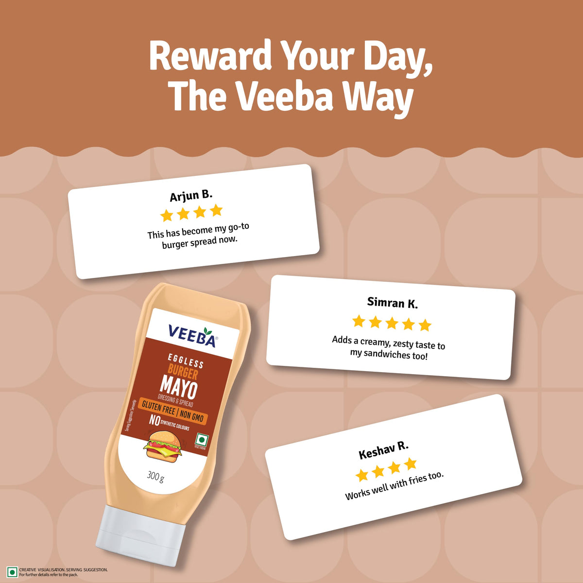 Veeba Burger Veginnaise Mayonnaise - Eggless, 300g