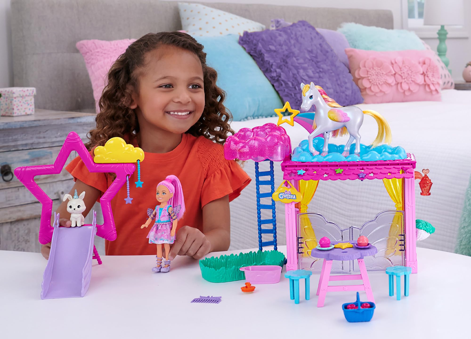 Barbie Chelsea Doll and Pegasus Playset - Color-Changing Mane, Star Slide | Ages 3+