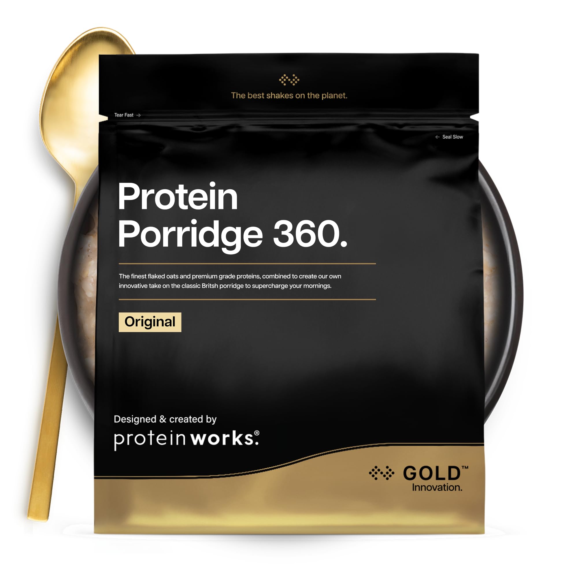 Protein Works Protein Porridge 360 - GOLD Original | 1 kg | High Protein | Low Sugar | Adult