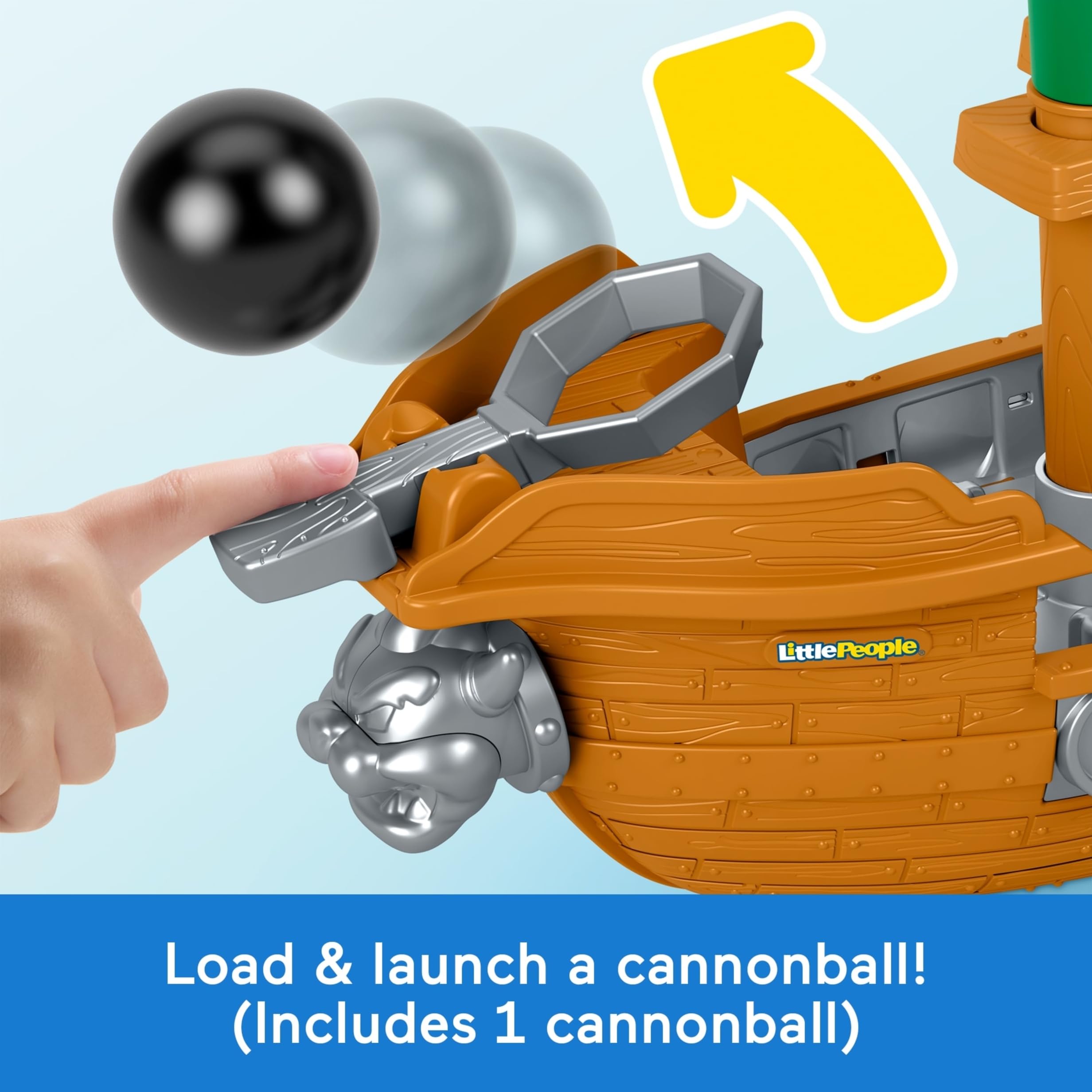 Fisher-Price Little People Toddler Toy My Mario Bowser’s Airship Playset wi