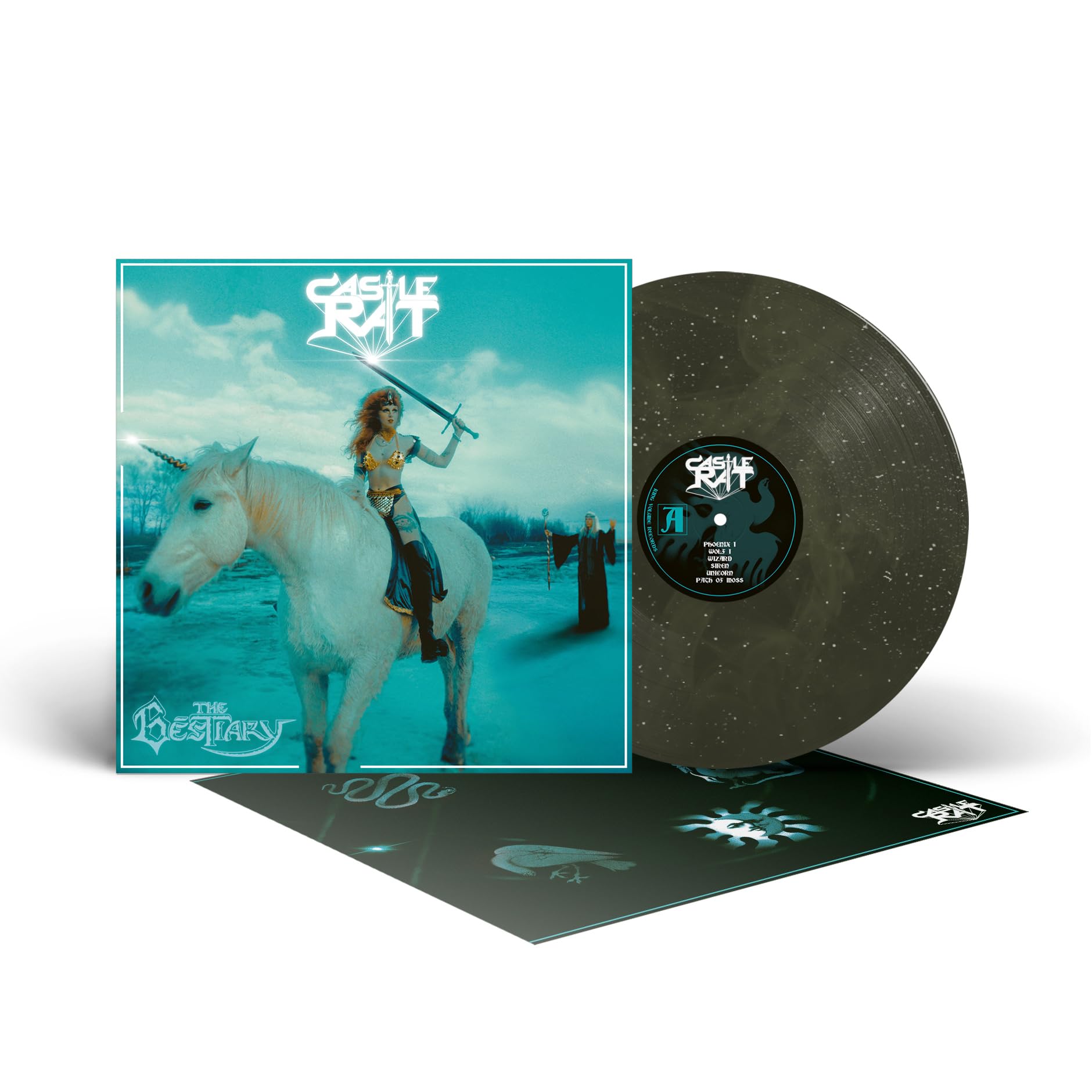 Castle Rat - The Bestiary (Dragonscale Green Vinyl w/ Glitter) [VINYL] 2