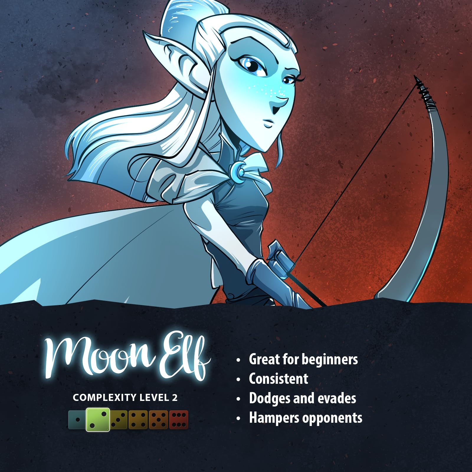 Dice Throne Moon Elf Hero Pack - Agile Moon Elf Playstyle | 2-4 Players | Ages 8+ 4
