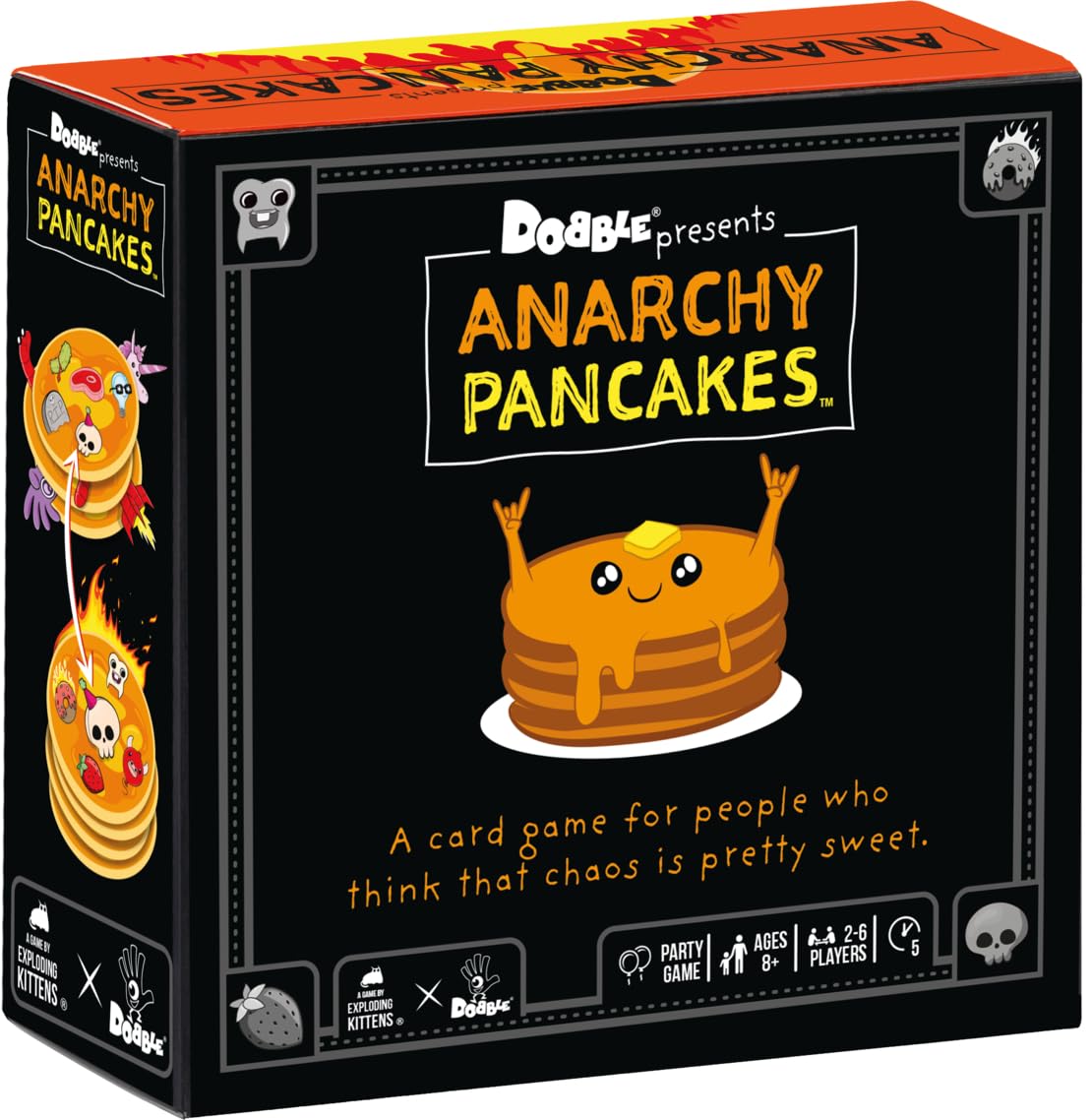 Asmodee Anarchy Pancakes - Dobble Family Card Game | Ages 8+ | 2-6 Players | 5+ Min 1