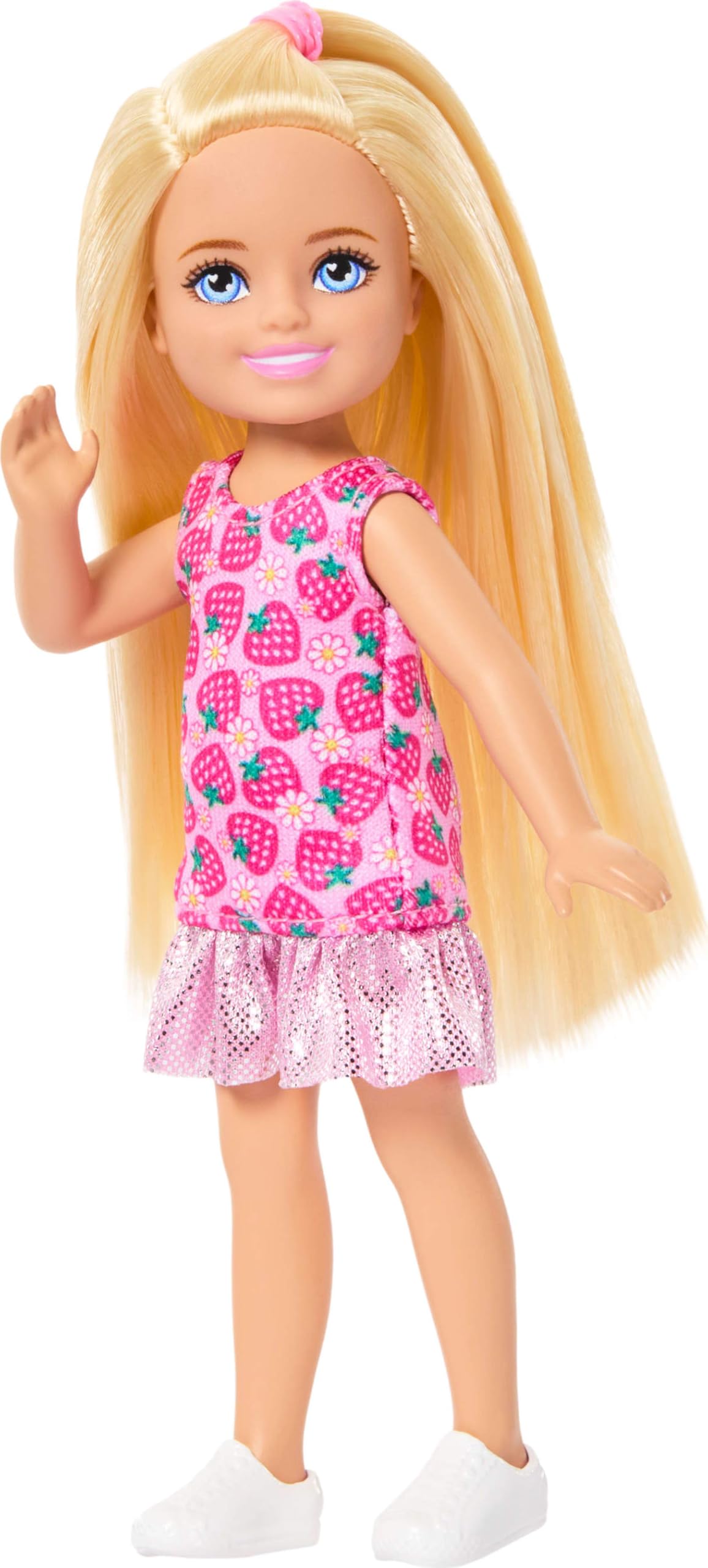 Chelsea Doll - Pink Strawberry-Themed Dress & Blonde Hair - Barbie Toy for Kids 3+ 6