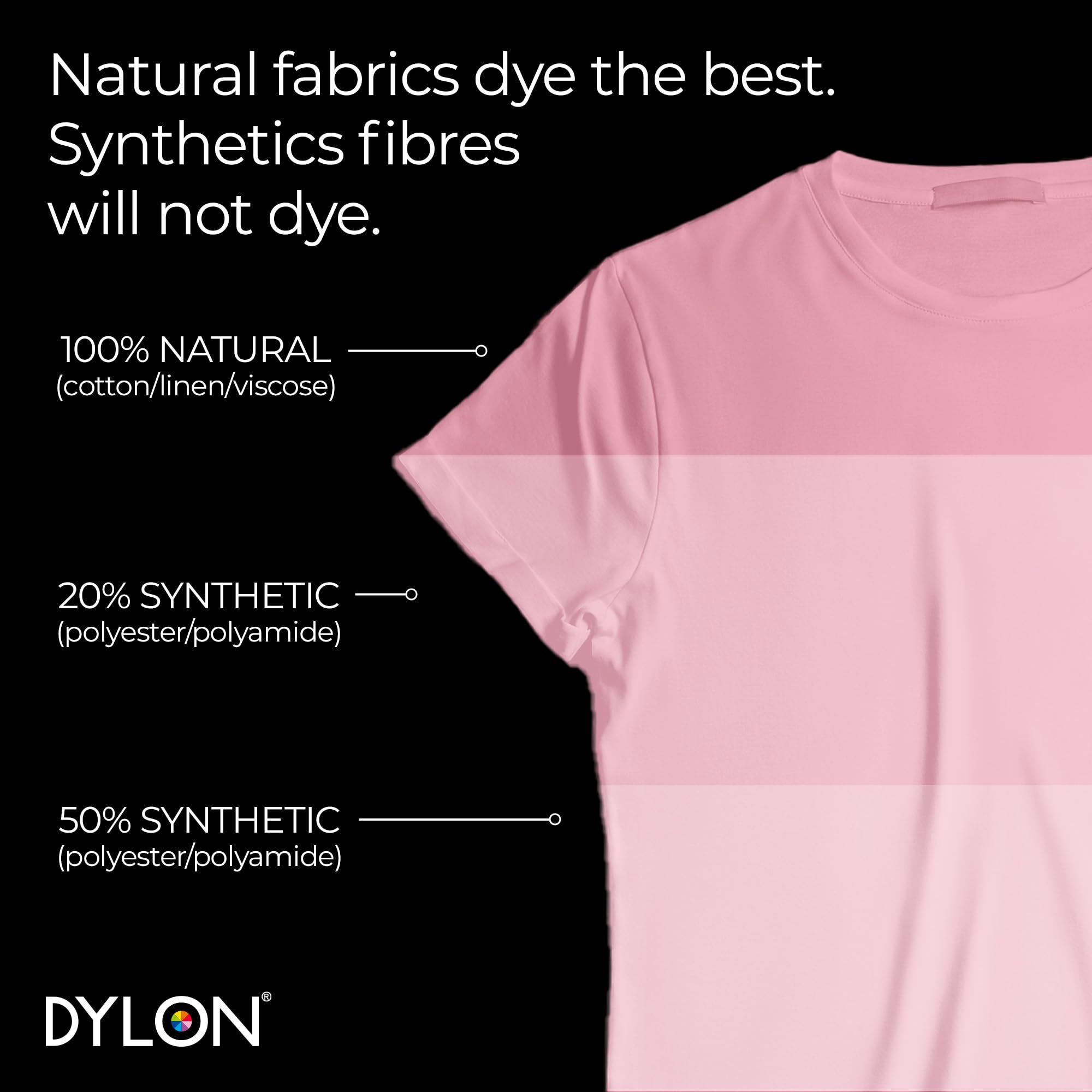 Dylon Washing Machine Fabric Dye Pod - Peony Pink, 350g 2