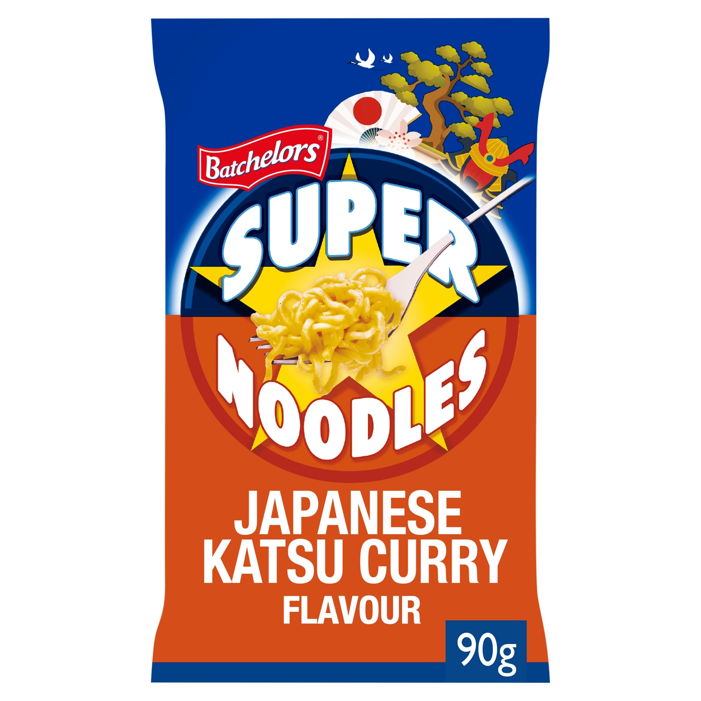 Batchelors Super Noodles Japanese Katsu Curry Flavour Instant Snack Cup 1