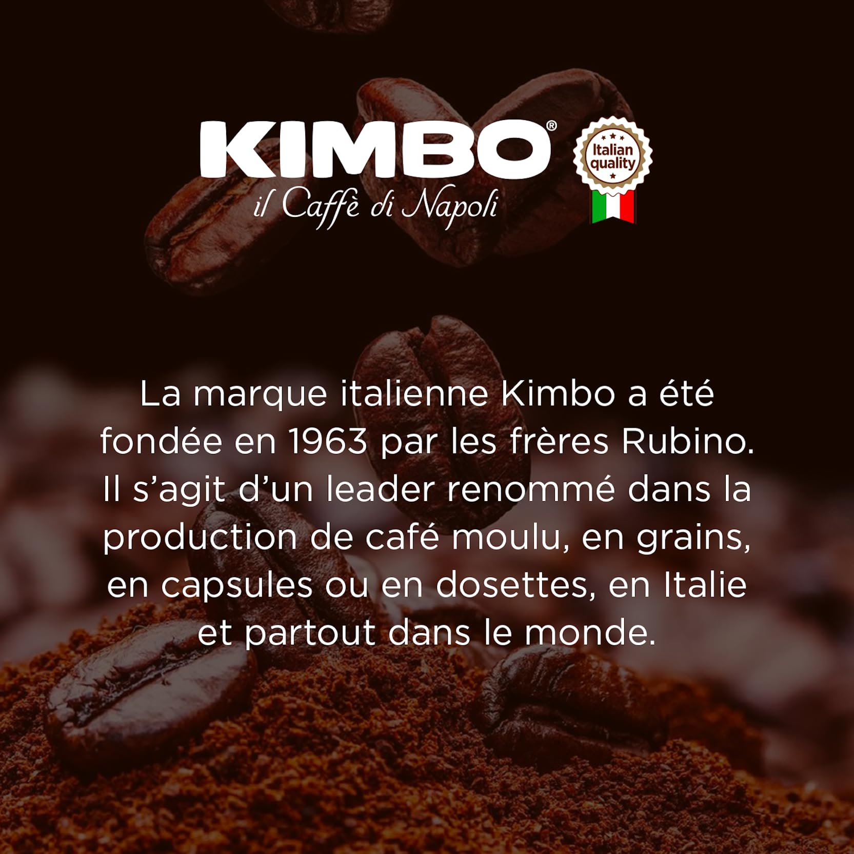 Kimbo Espresso Intenso Whole Coffee Beans, Medium Roast, 250g 10