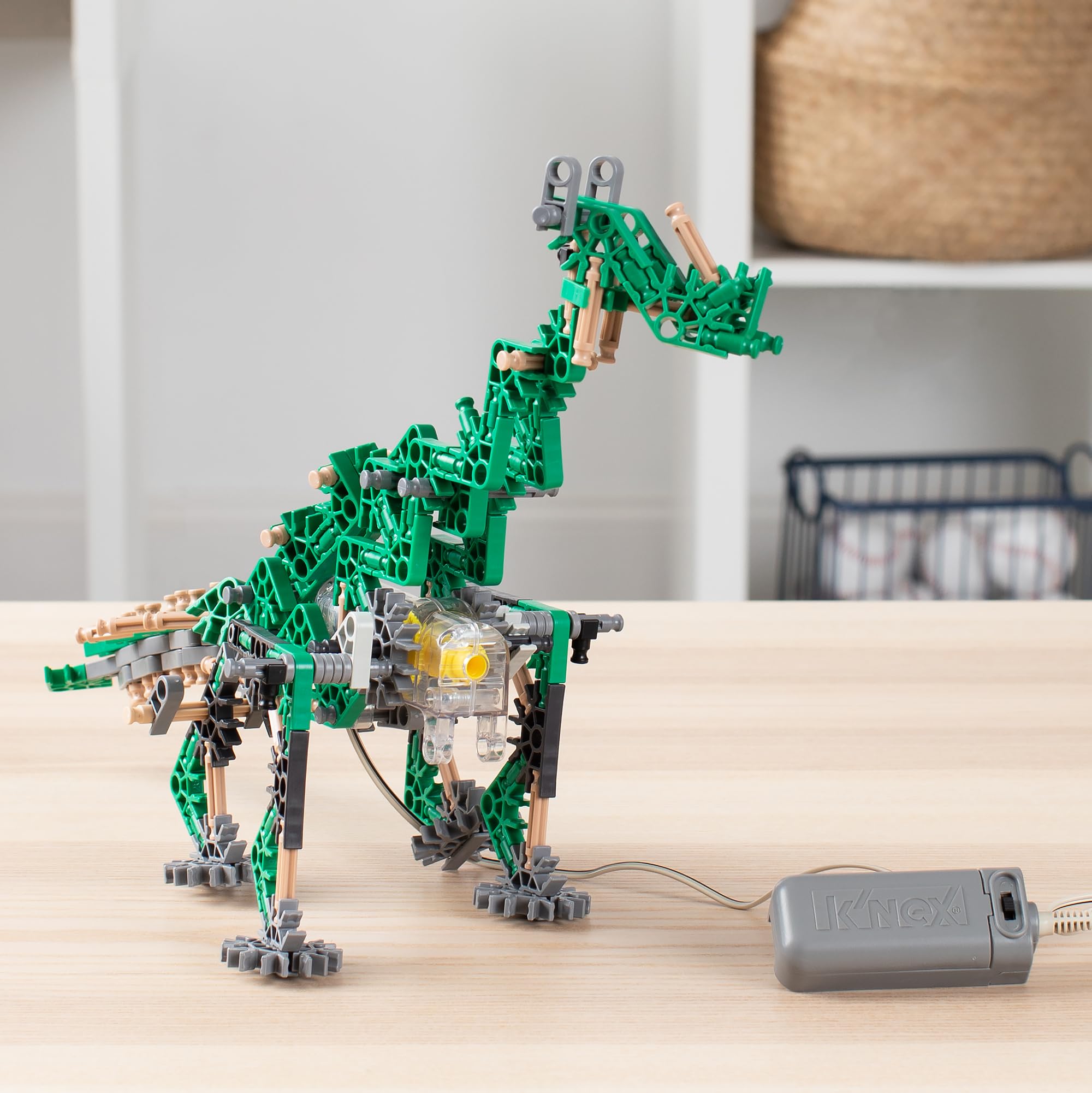 K'NEX K'Nexosaurus Rex Building Set - Motorized Dinosaur Model | 255 Pieces | Ages 7+