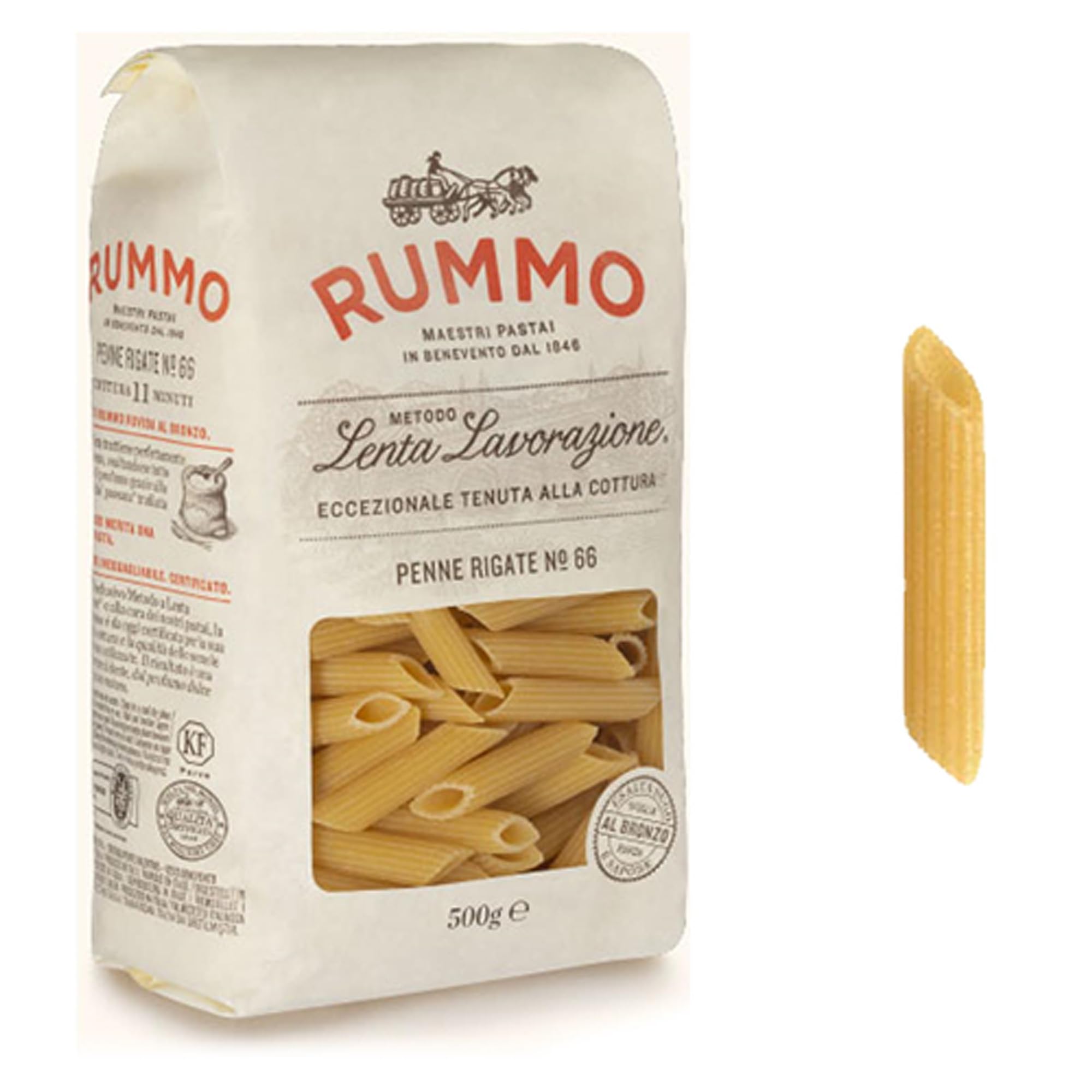 Rummo - Ridged Penne Rigate No.66 Pasta 500g 2