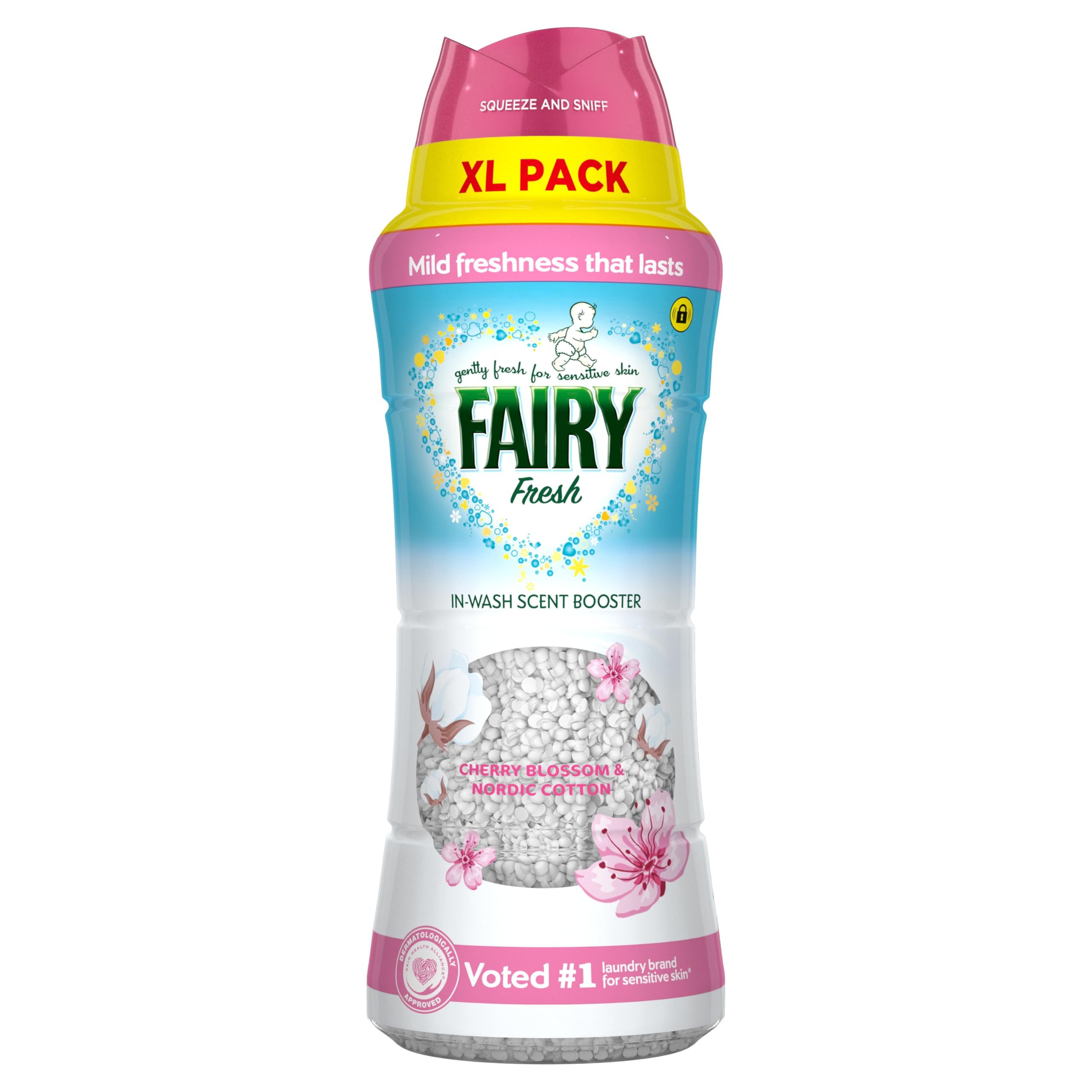 Fairy In-Wash Scent Booster - Cherry Blossom & Nordic Cotton Mild Freshness | 495g Beads