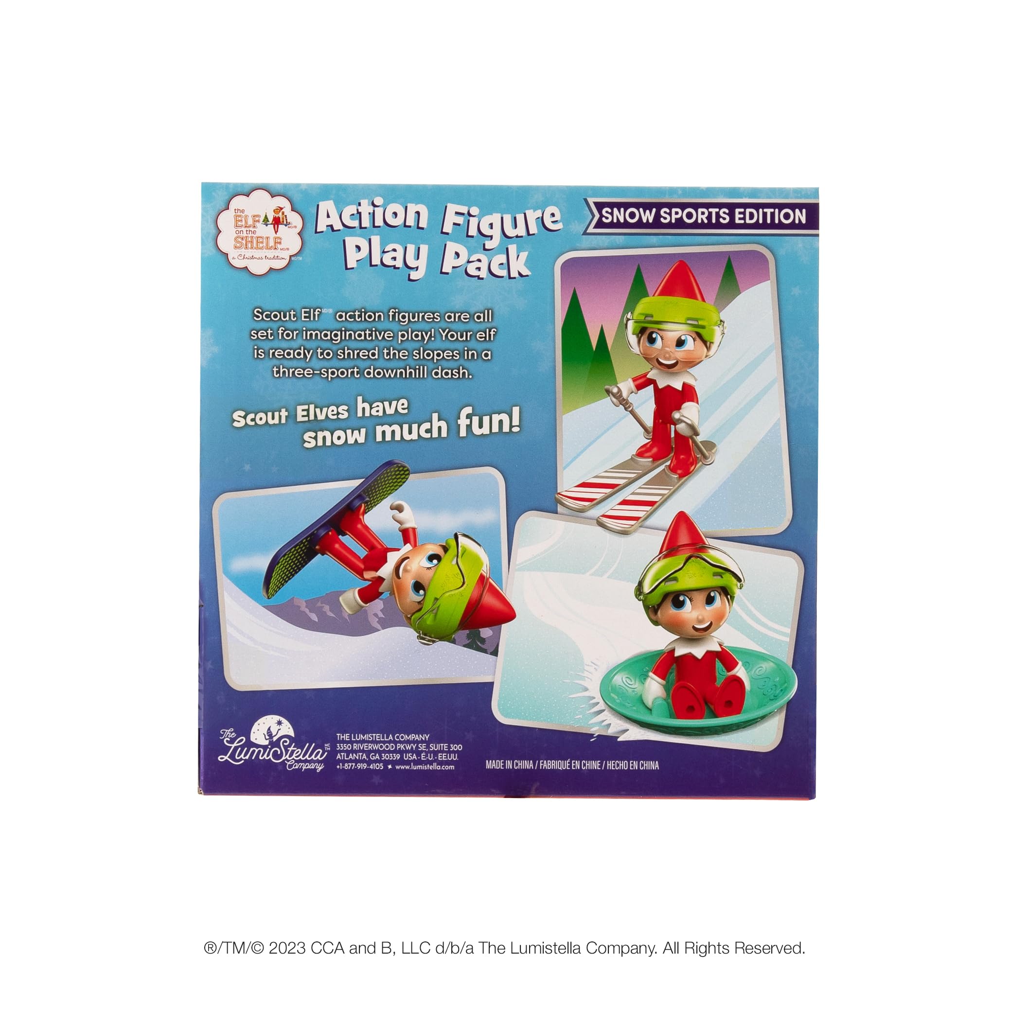 The Elf on the Shelf Snow Sport Edition Action Figure Playset - Ages 3+ 16