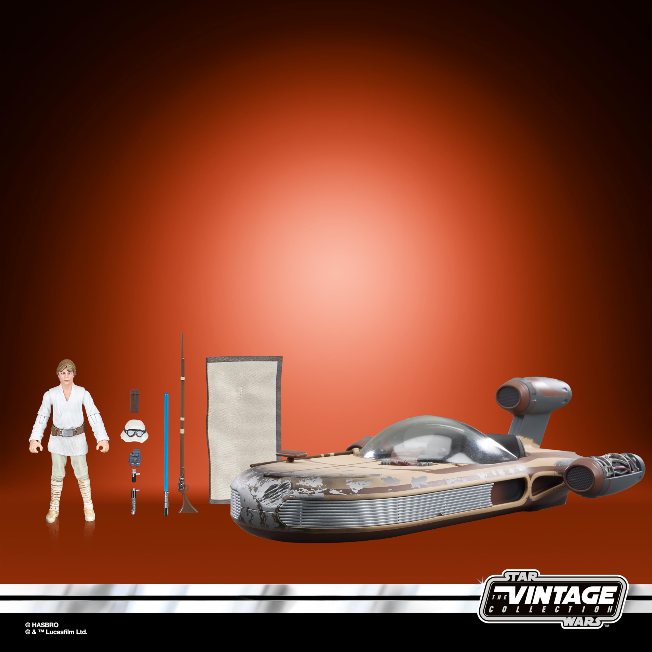 Star Wars The Vintage Collection Landspeeder & Luke Skywalker (Tatooine) - Action Figure with Vehicle for Ages 4+ 2