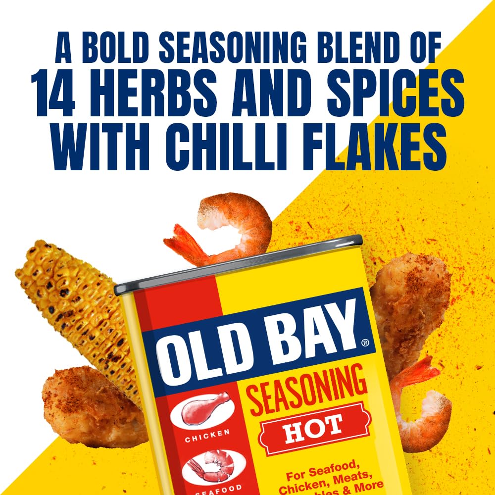 Old Bay Hot Seasoning Powder - Bold Blend of 14 Herbs & Spices | 75 g