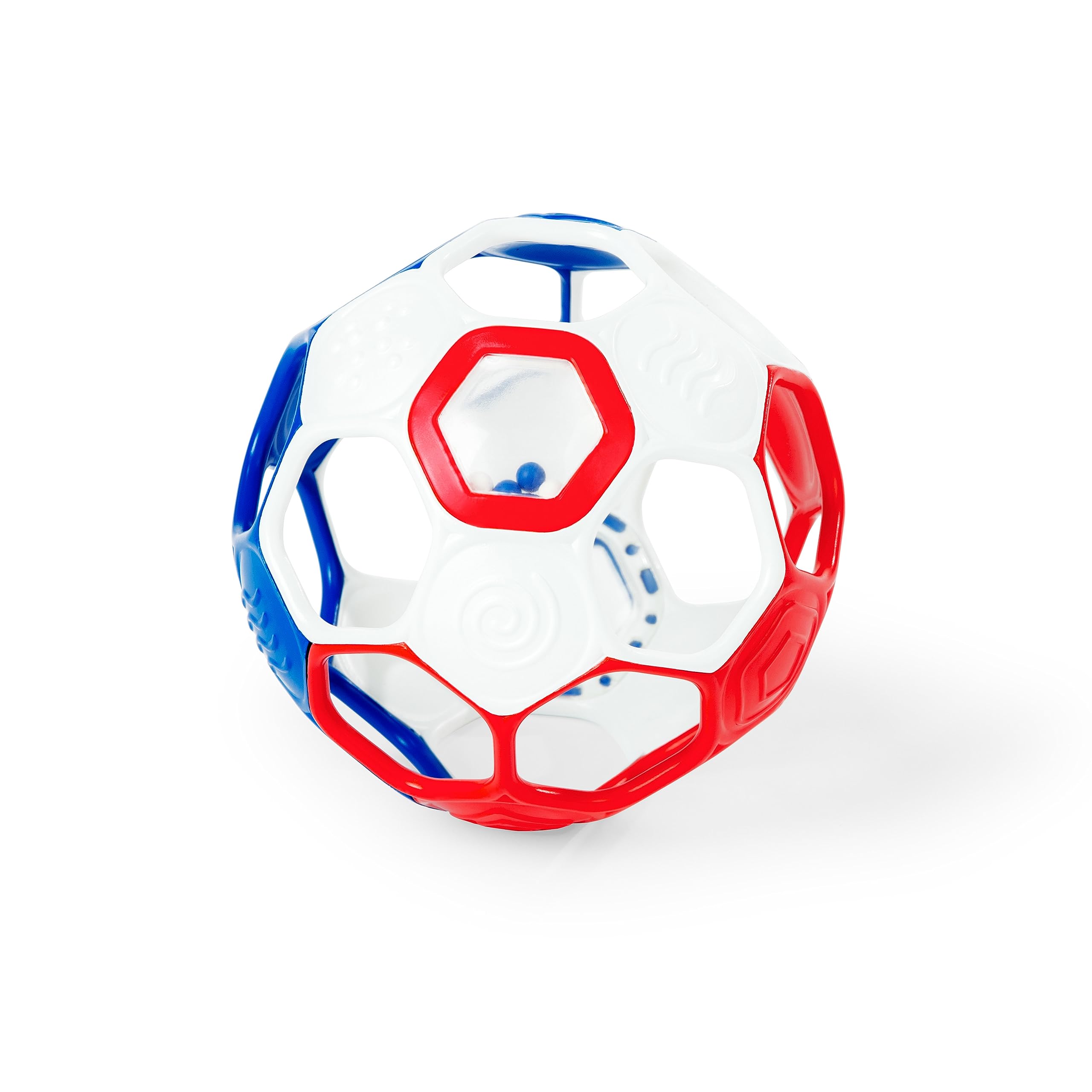 Bright Starts Oball Grippin' Goals Rattle Football - Easy-Grasp Toy for Newborn & Up 1