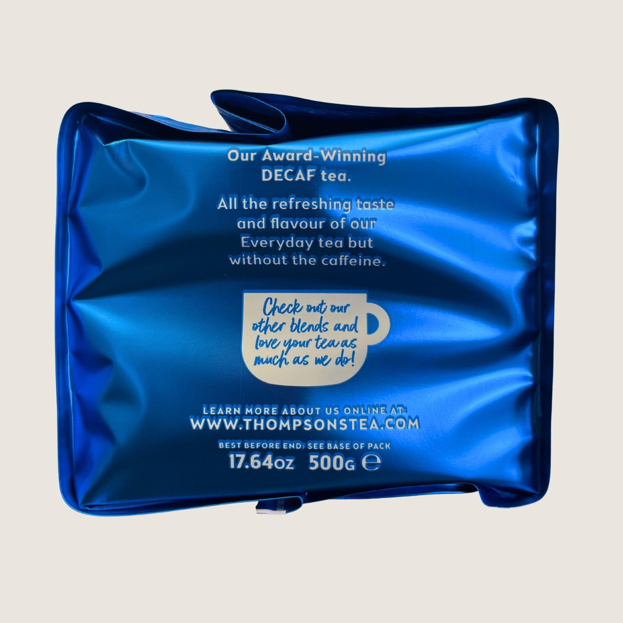 Thompson's Decaffeinated Black Tea Bags - 160 Pack (500g) 6