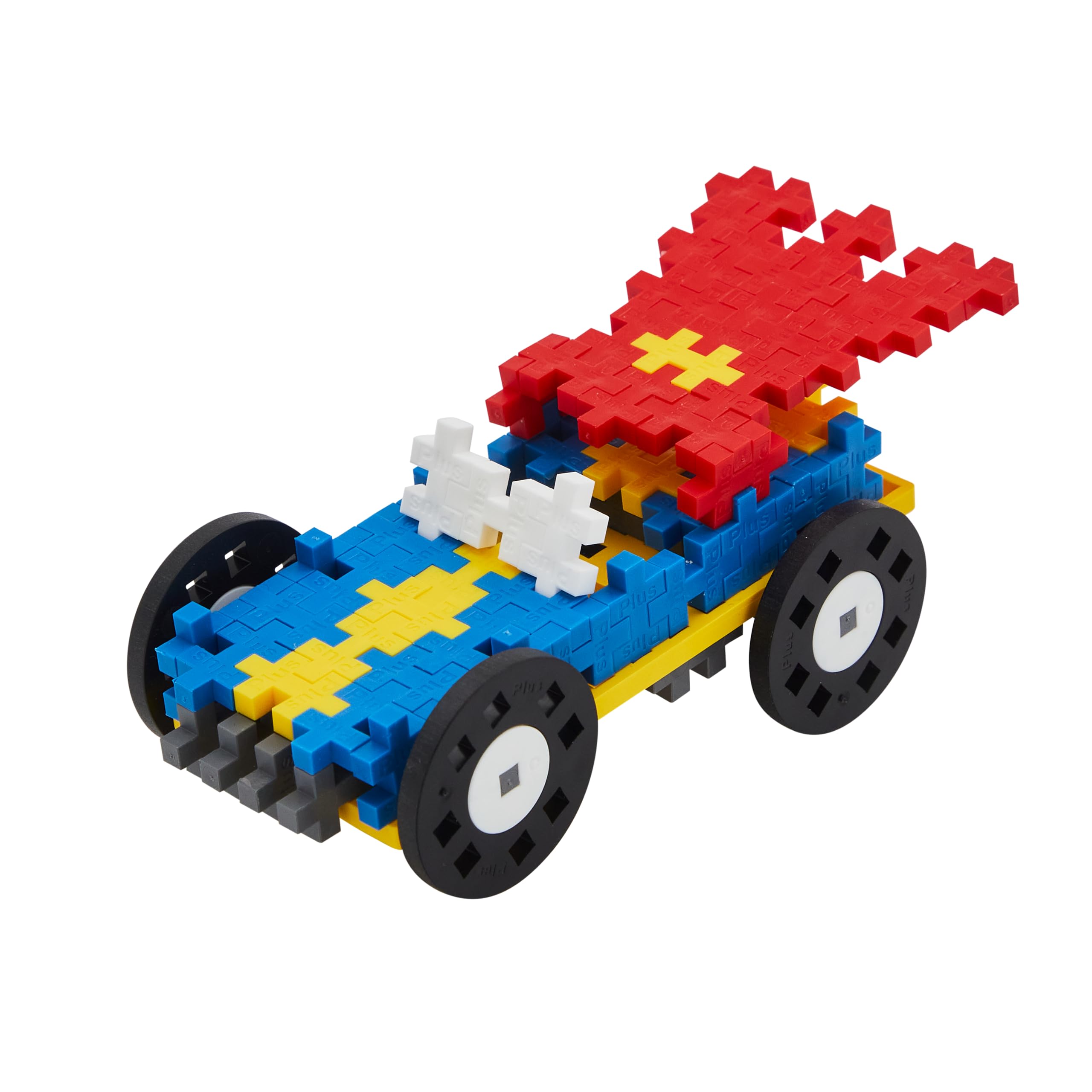 PLUS PLUS Go Superhero Car Building Set - 200 Pieces | Ages 5+ | STEM Toy