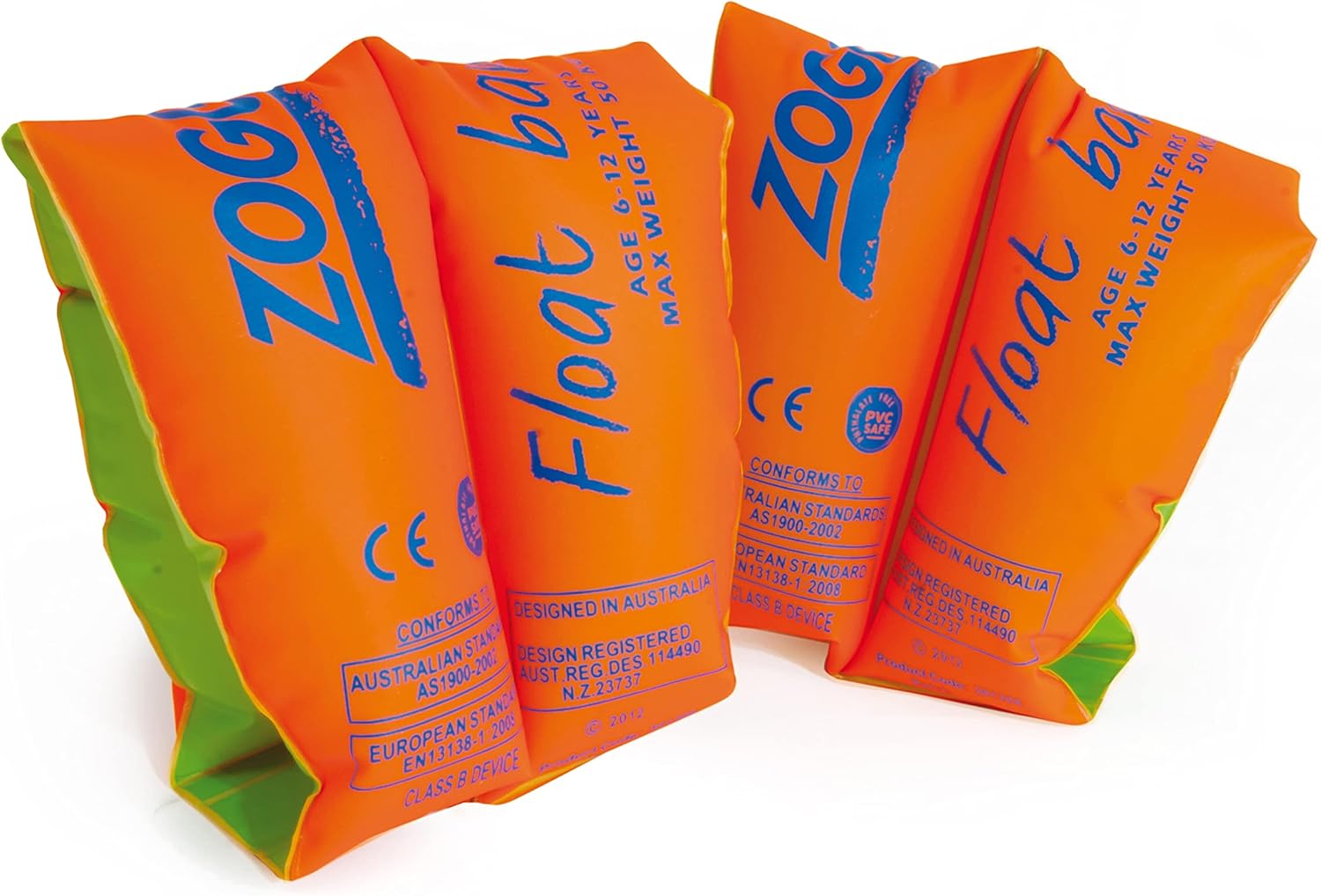 Zoggs Swimming Armbands for Kids - Orange Float Bands for Ages 0-12 Months 1