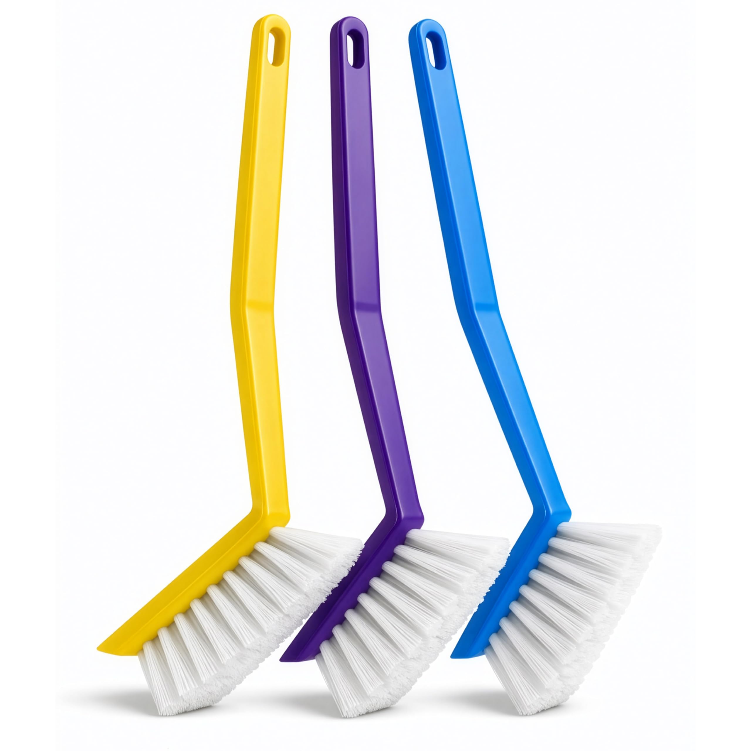 Vivo Technologies Kitchen Brushes - Pack of 3 | Removes Burnt Food & Grease | Non-Slip Grip 1
